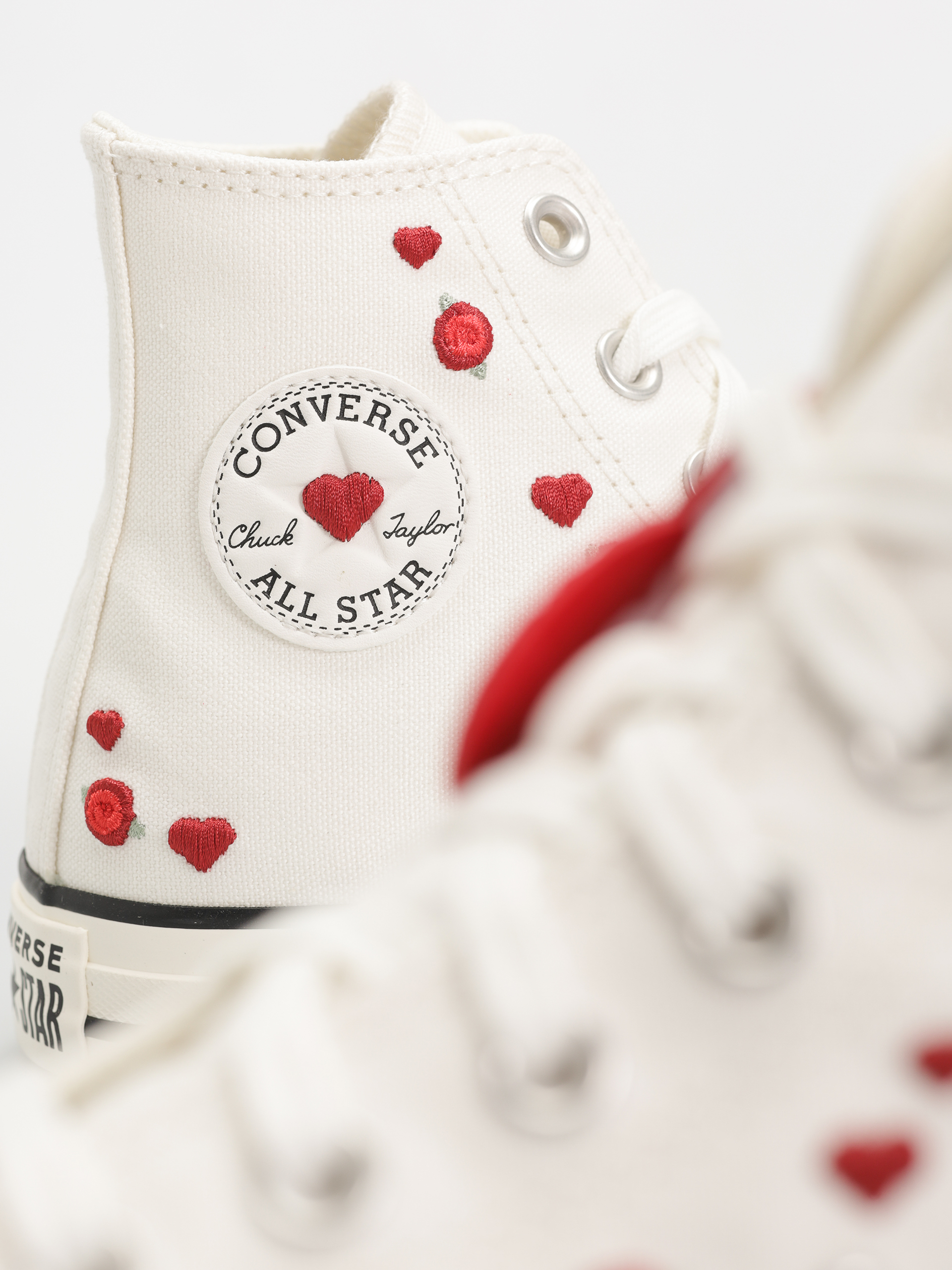 Converse Chuck Taylor All Star Hi Wmn Chucks (vintage white/red/egret)