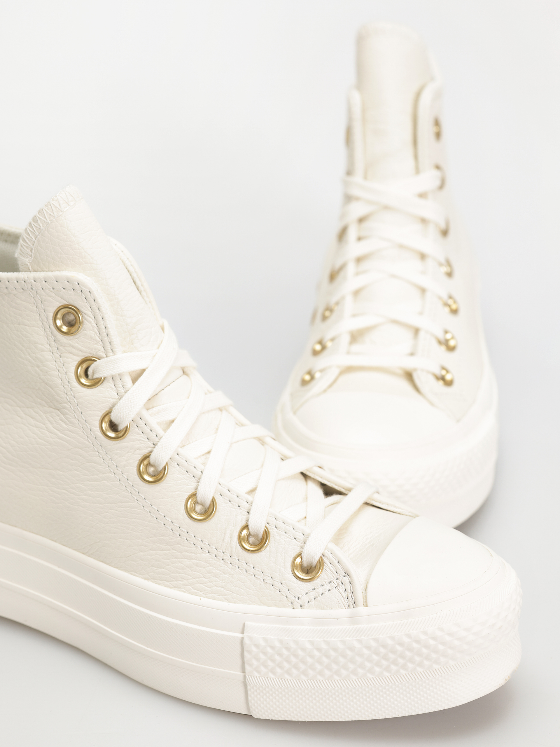 Converse Chuck Taylor All Star Lift Hi Wmn Chucks (egret/egret/gold)