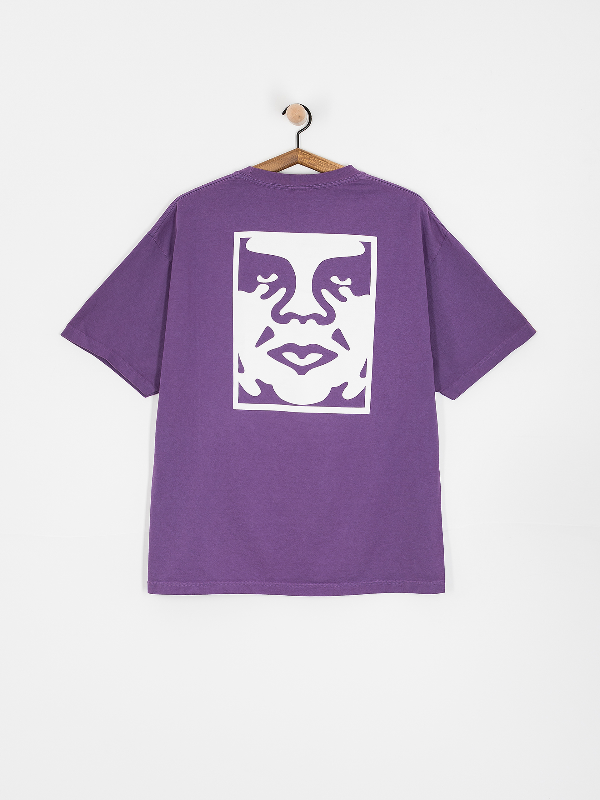 OBEY Bold Icon Face T-Shirt (pigment imperial purple)