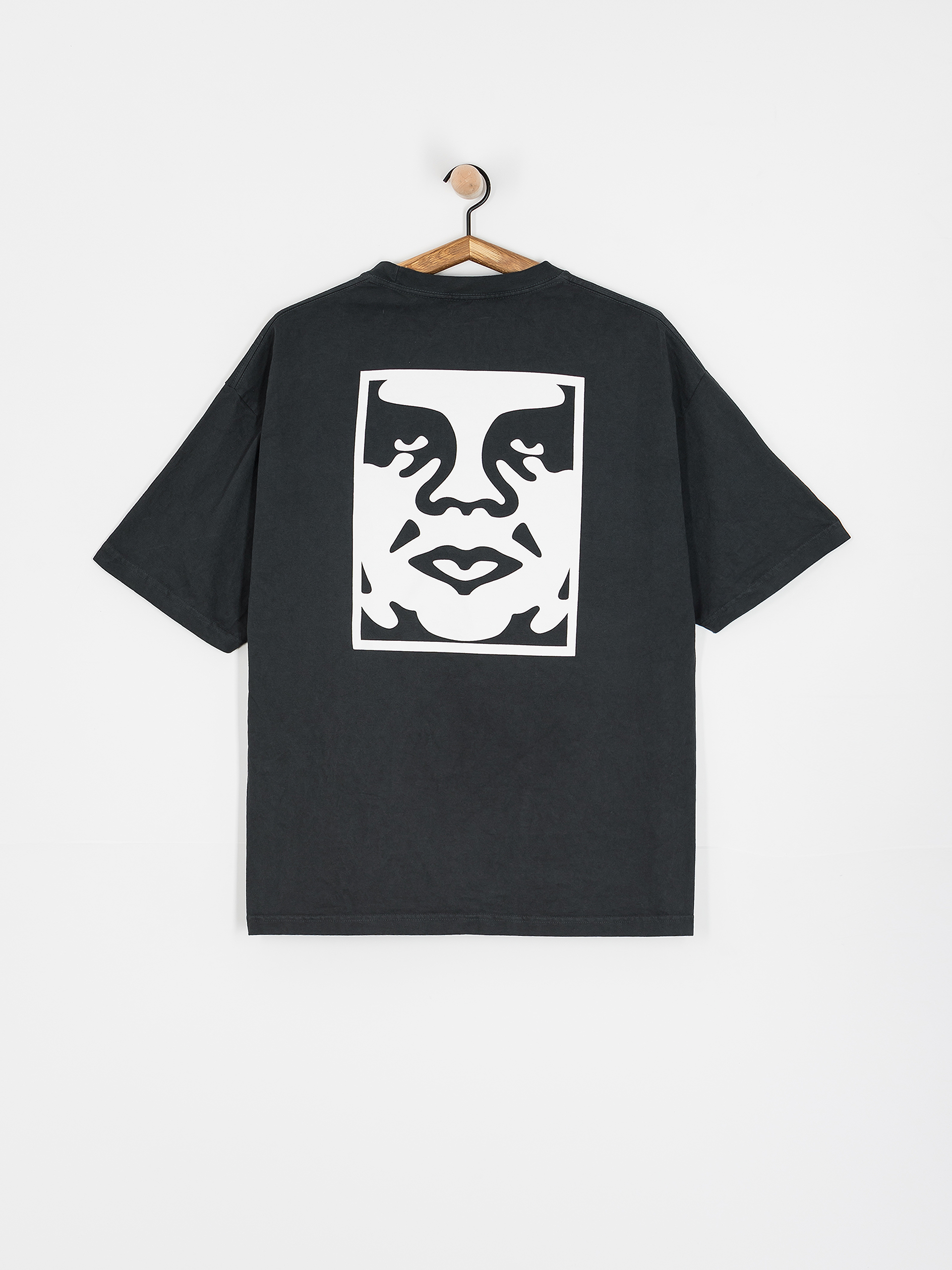 OBEY Bold Icon Face T-Shirt (pigment true vintage black)