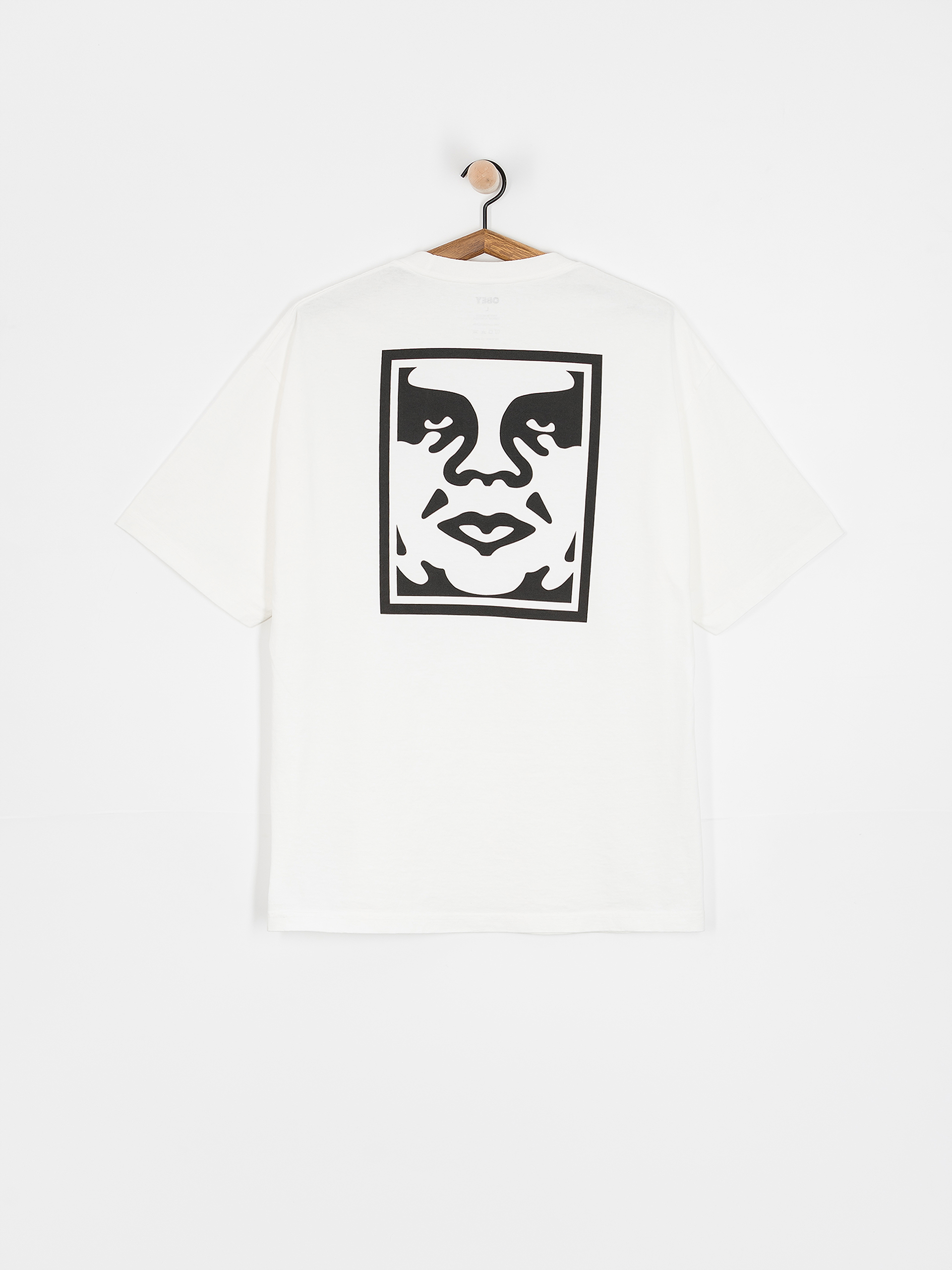 OBEY Bold Icon Face T-Shirt (pigment vintage white)