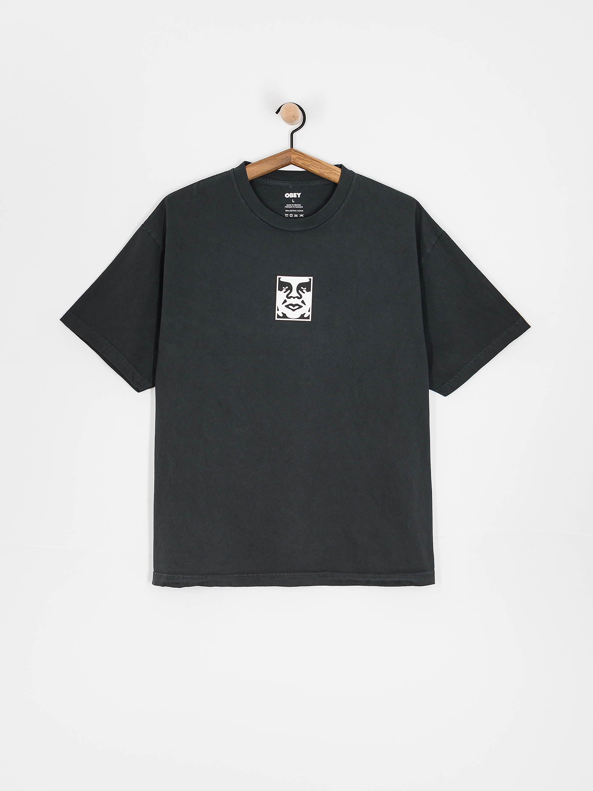 OBEY Icon Face T-Shirt (pigment true vintage black)