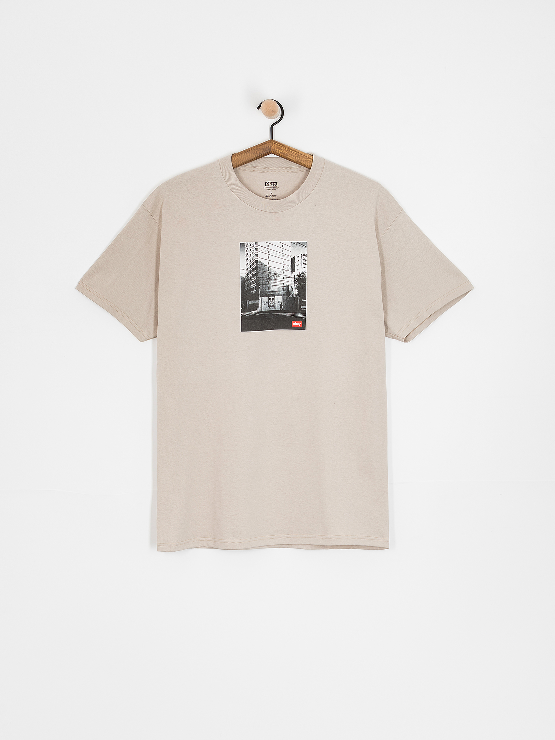 OBEY Osaka Photo T-Shirt (silver grey)