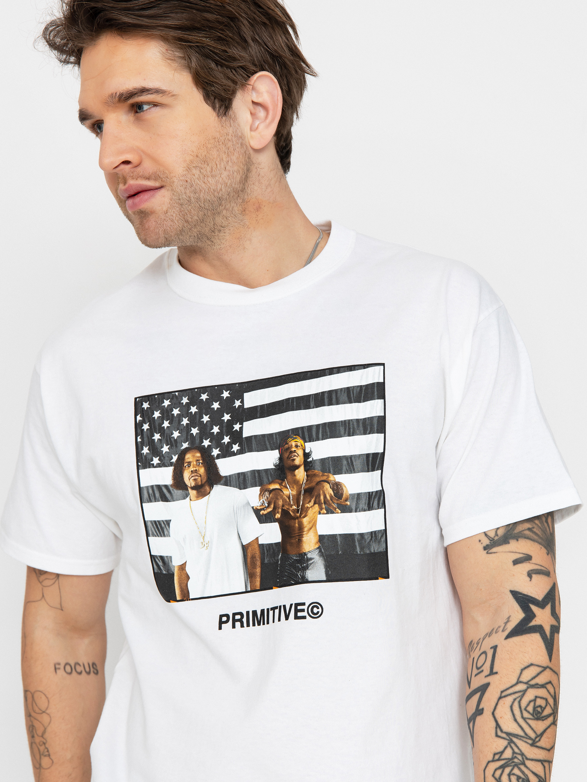 Primitive Stripes T-Shirt (white)