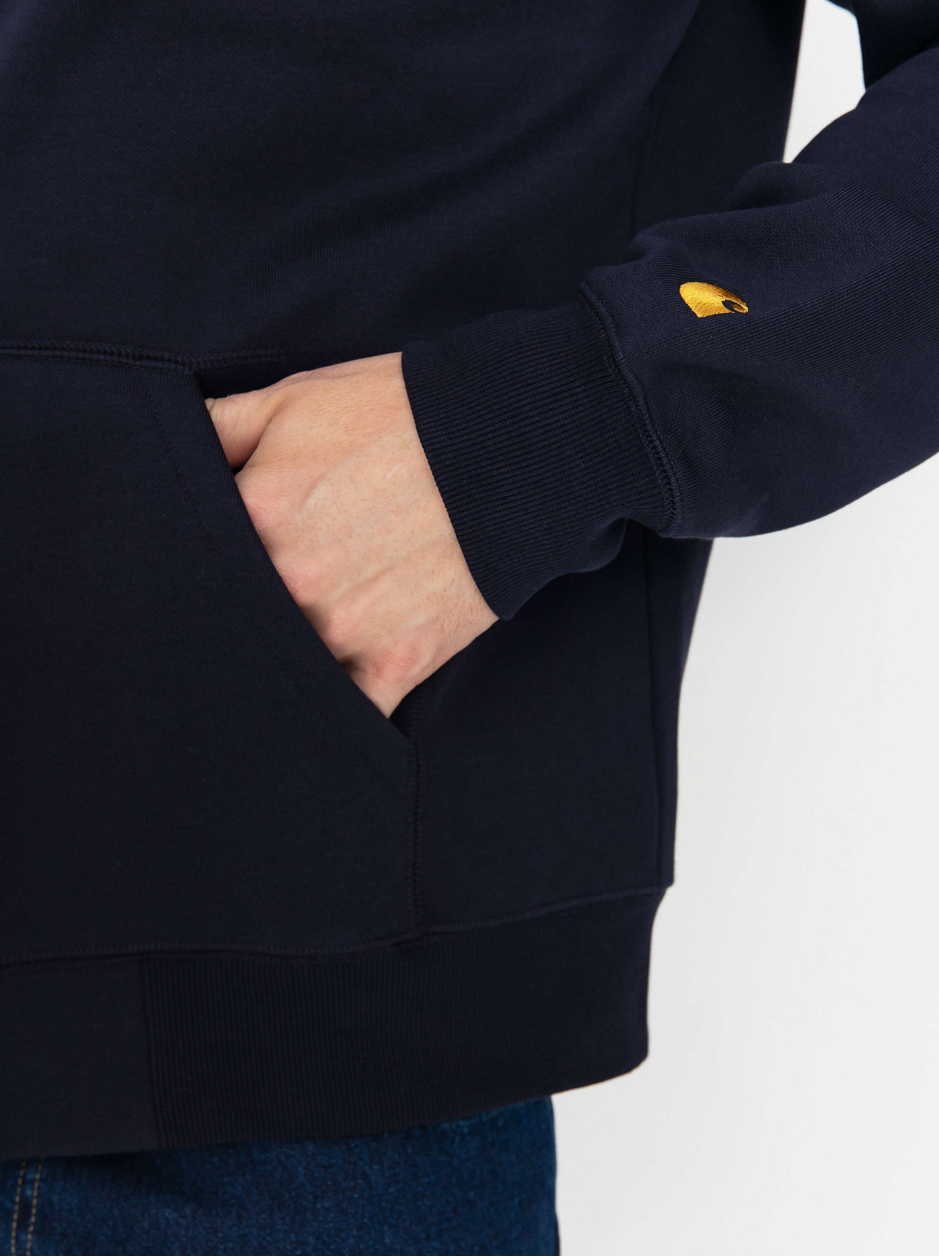 Carhartt WIP Chase ZHD Hoodie (dark navy/gold)