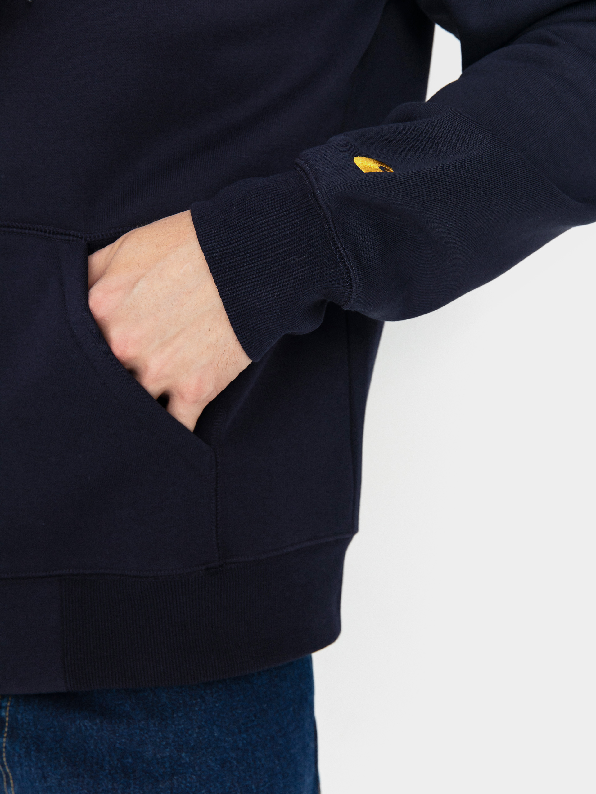 Carhartt WIP Chase ZHD Hoodie (dark navy/gold)