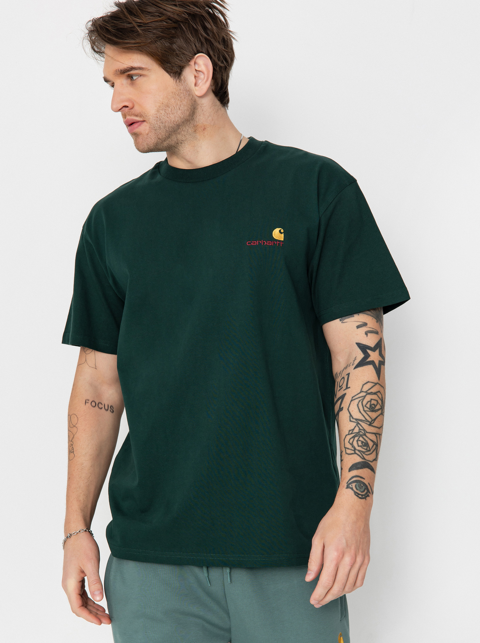 Carhartt WIP American Script T-Shirt (conifer)