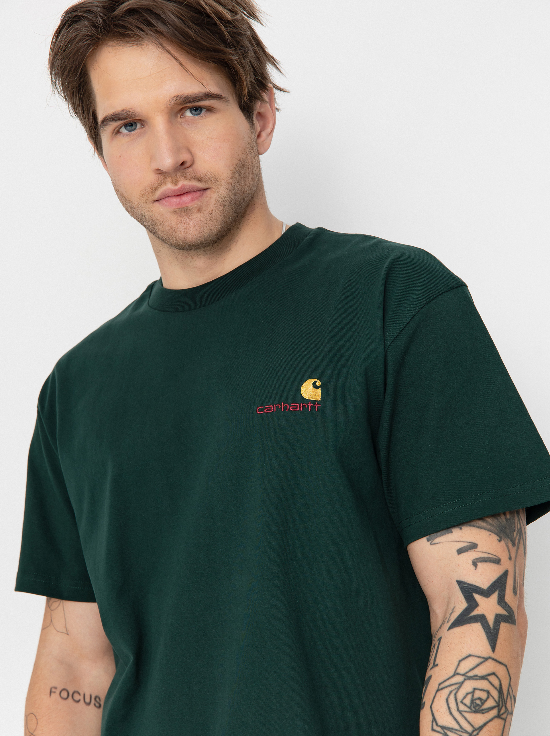 Carhartt WIP American Script T-Shirt - green (conifer)