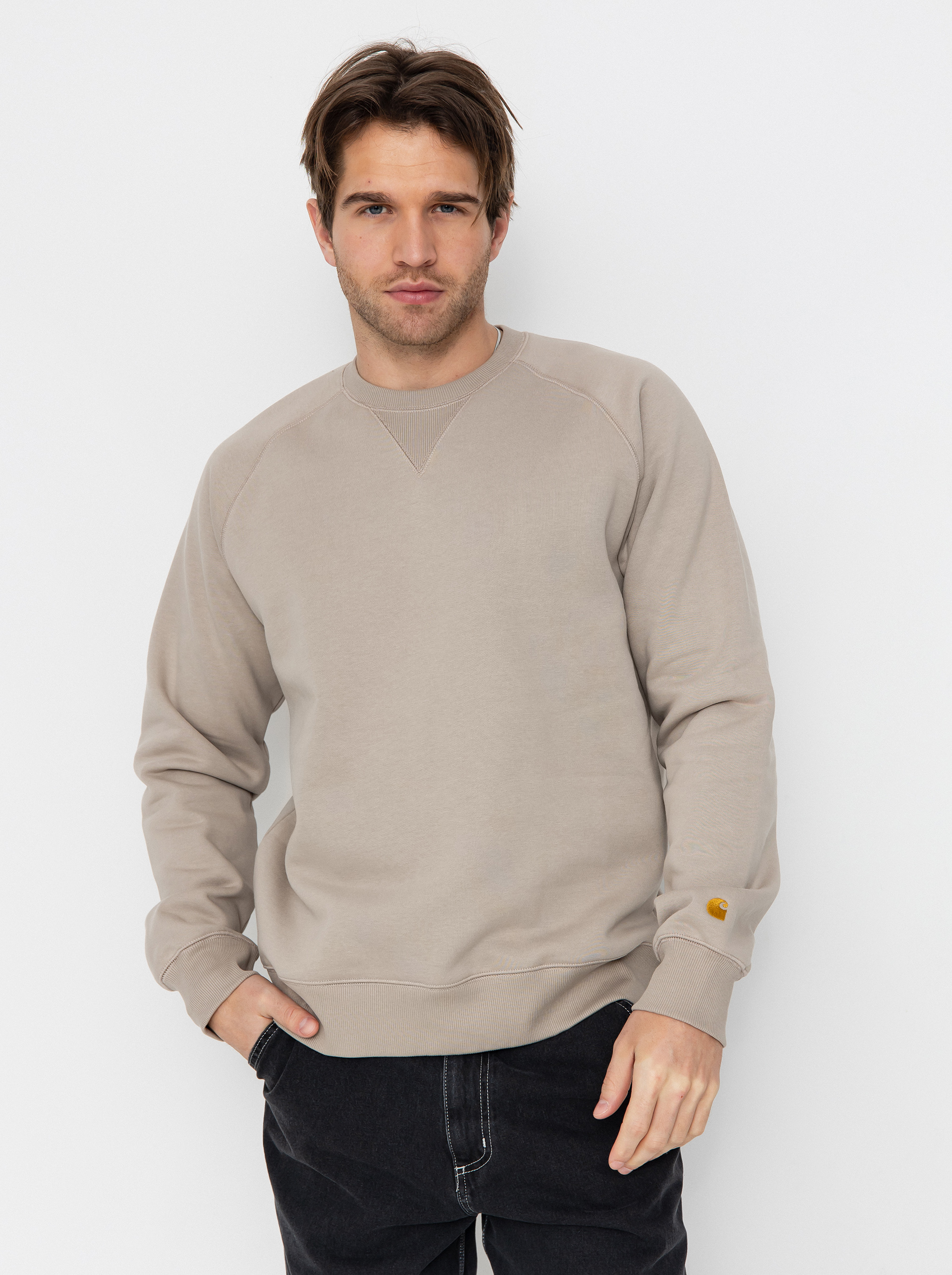 Carhartt WIP Chase Sweatshirt (dusky beige/gold)