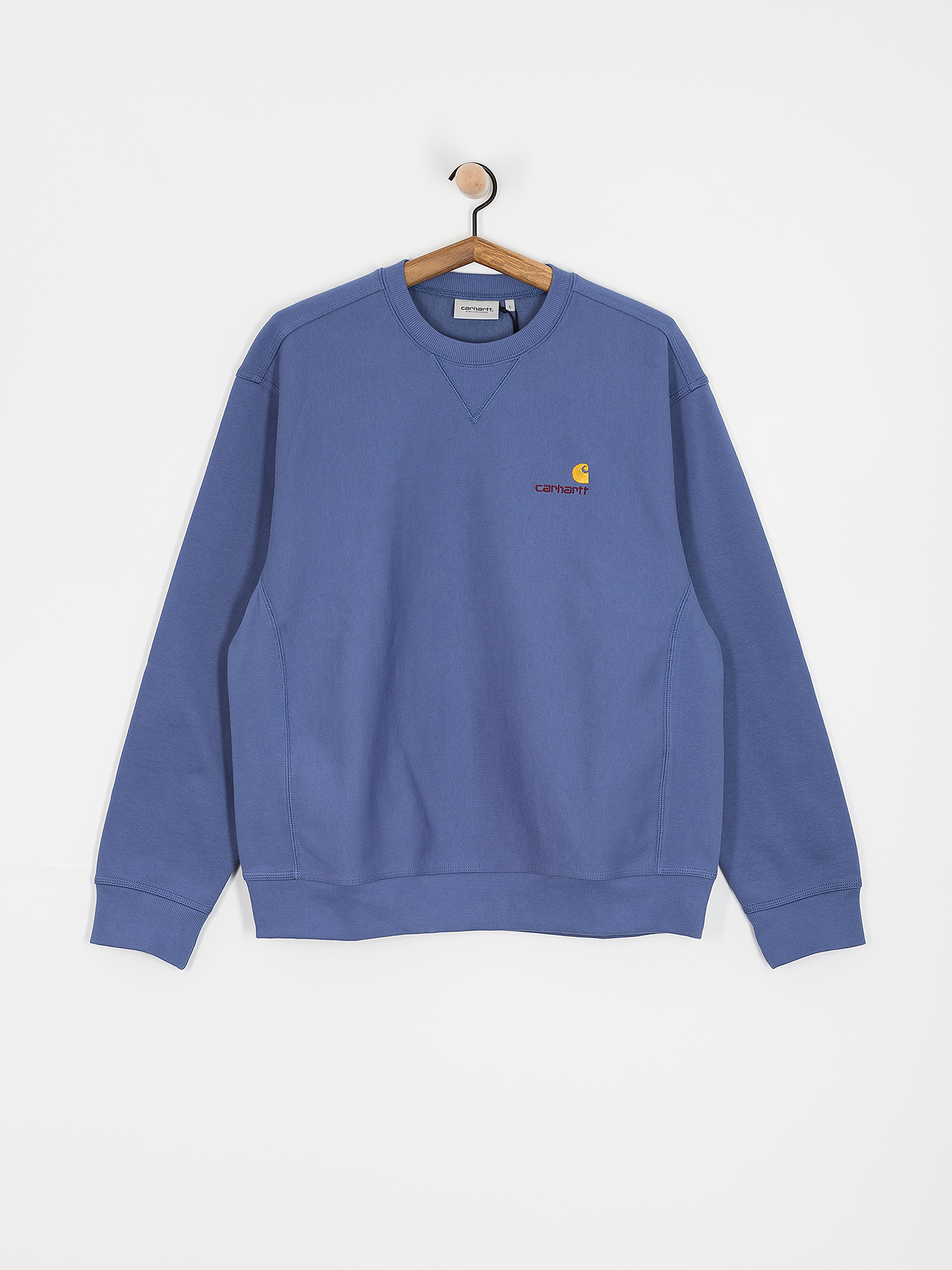 Carhartt WIP American Script Sweatshirt (blue iris)