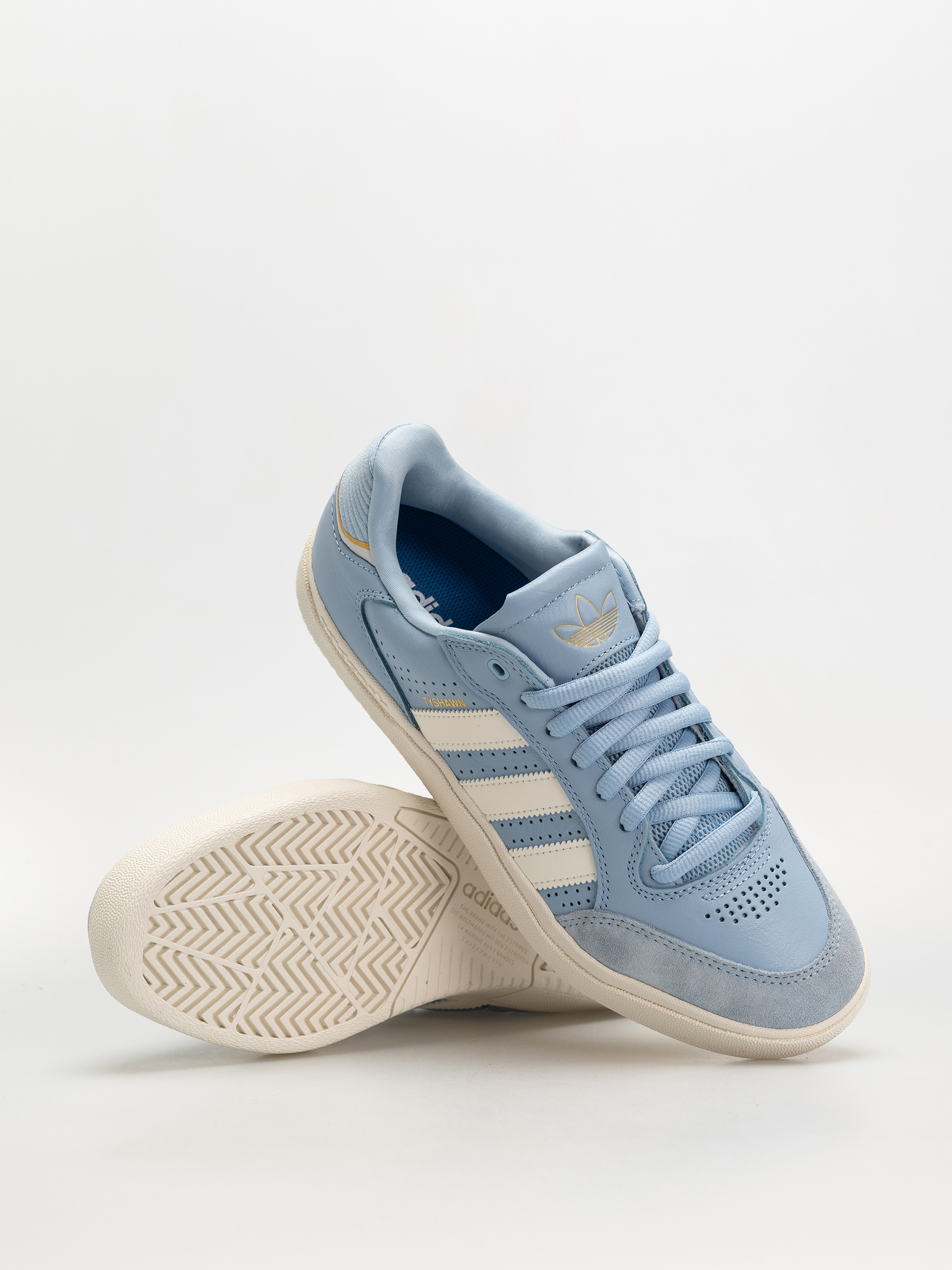 adidas Tyshawn Low Schuhe (clesky/cwhite/goldmt)