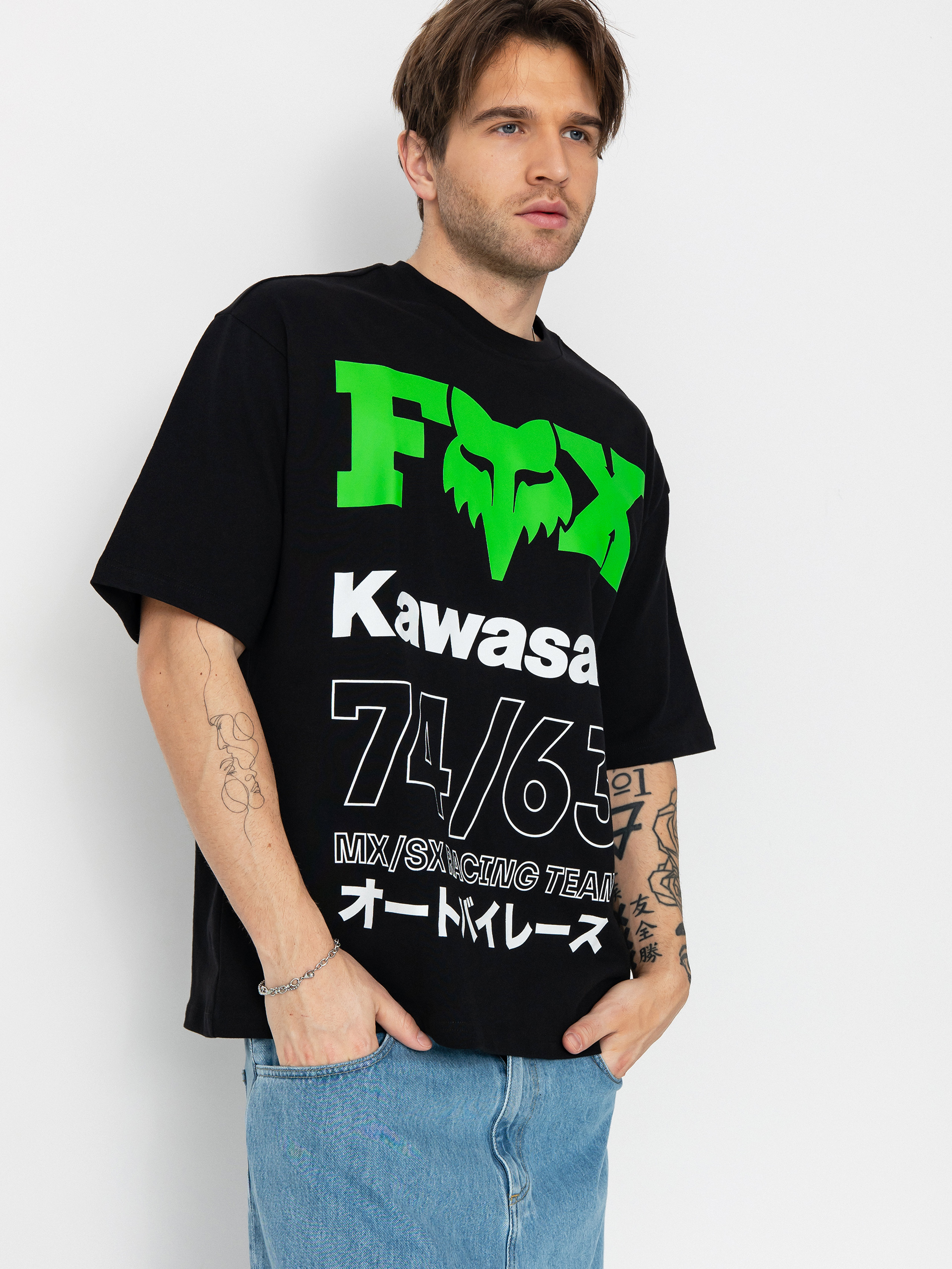 Fox T-Shirt Kawi Oversized - black (black)