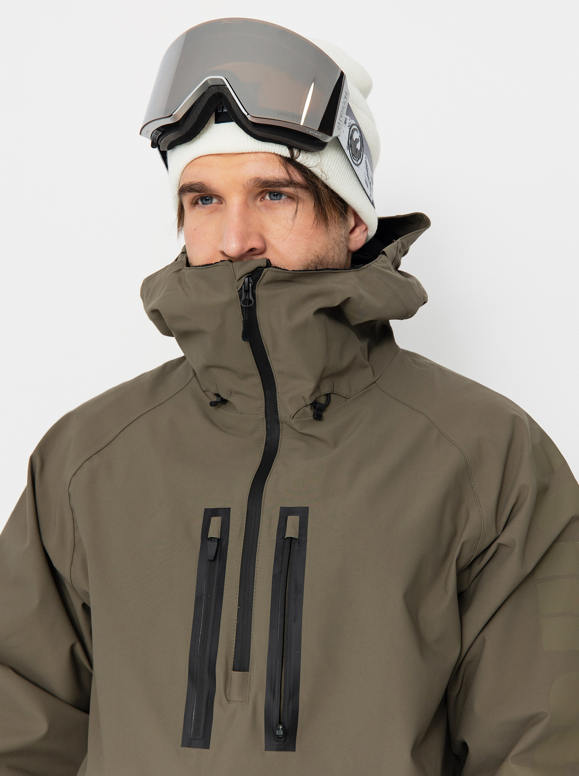Mens ThirtyTwo Snowboard jacket Light Anorak (military)