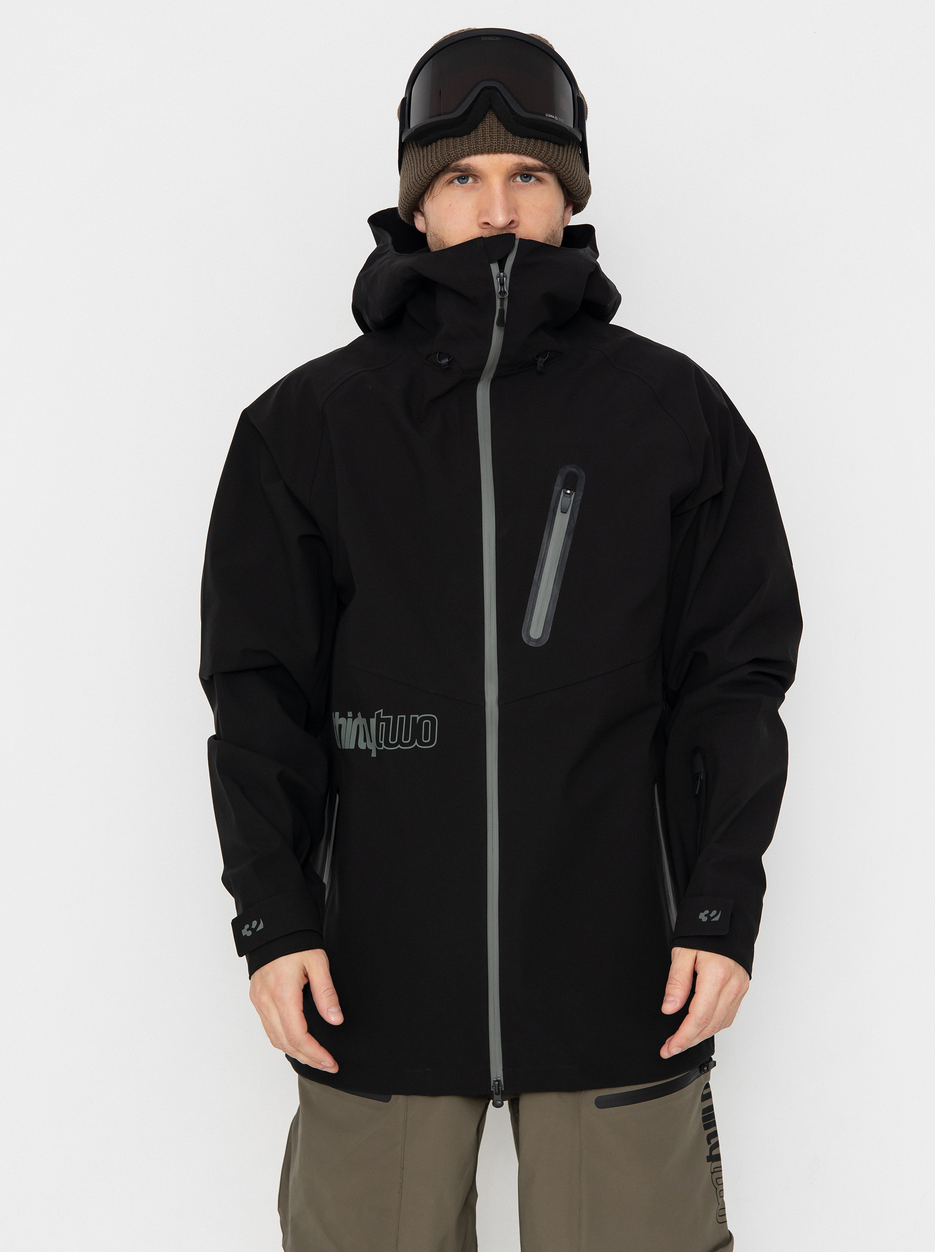ThirtyTwo Snowboard Jacke Grasser Schwarz (black)