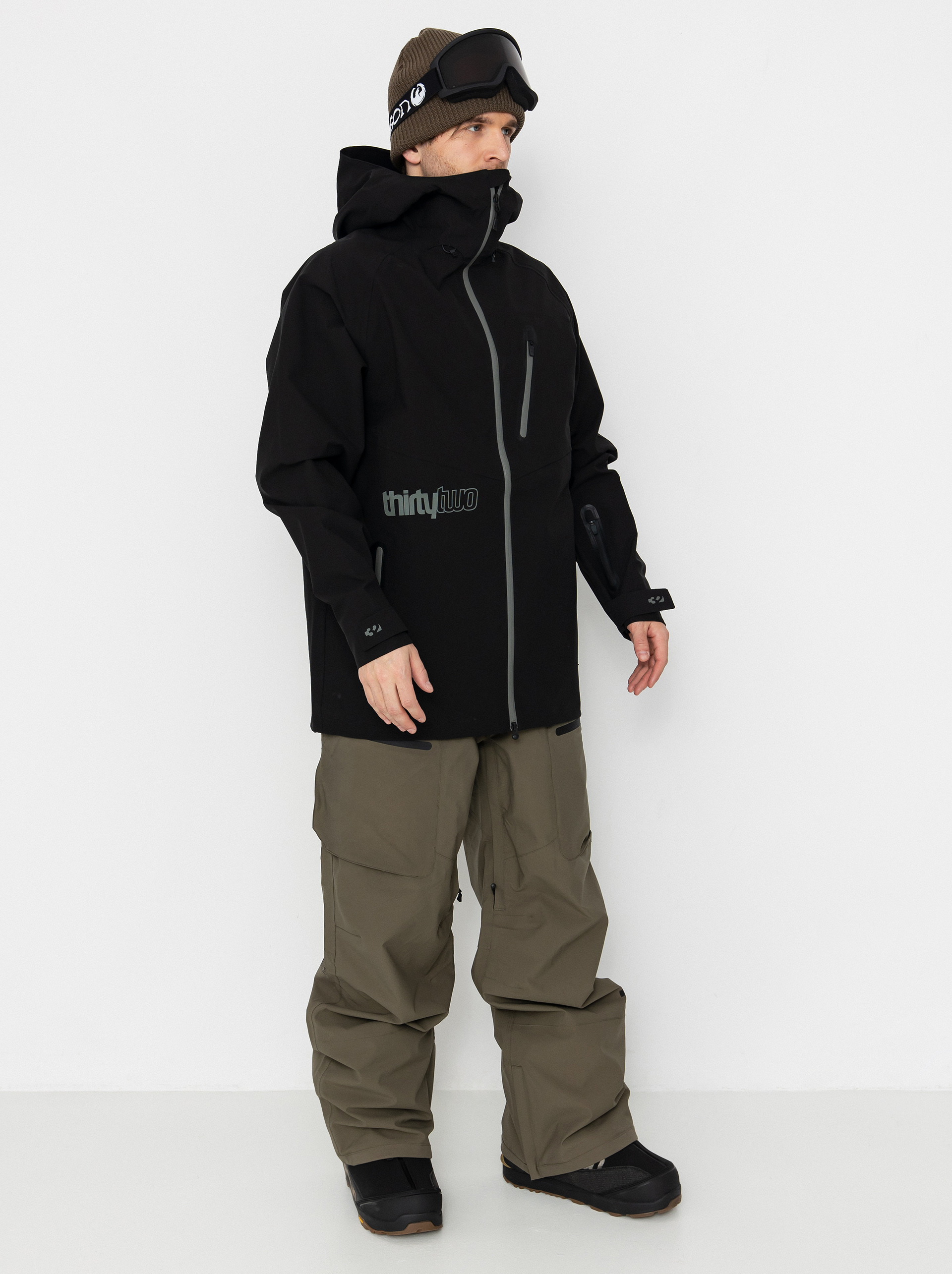 ThirtyTwo Snowboard jacket Grasser - black (black)