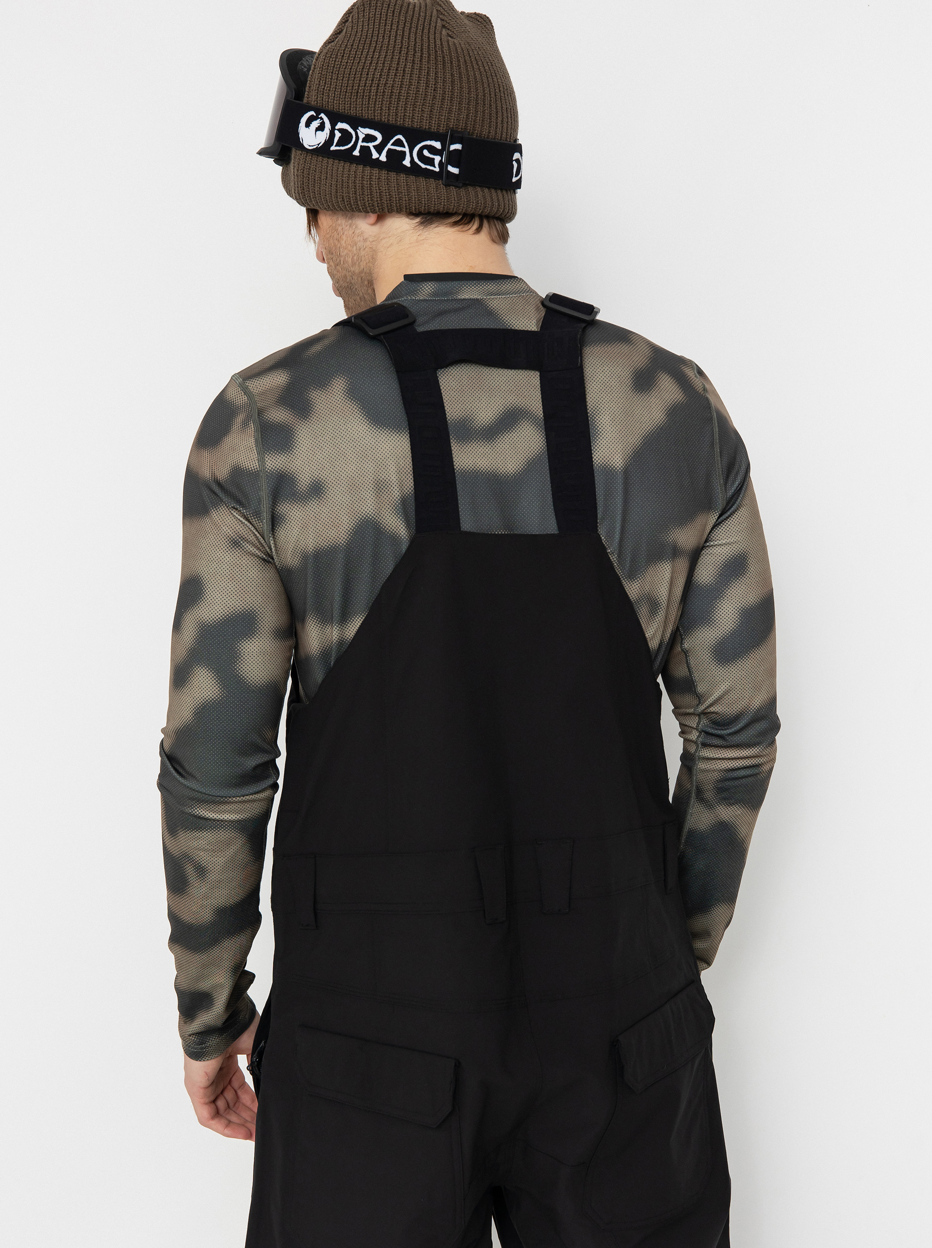 Mens ThirtyTwo Snowboard pants Basement Bib (black)