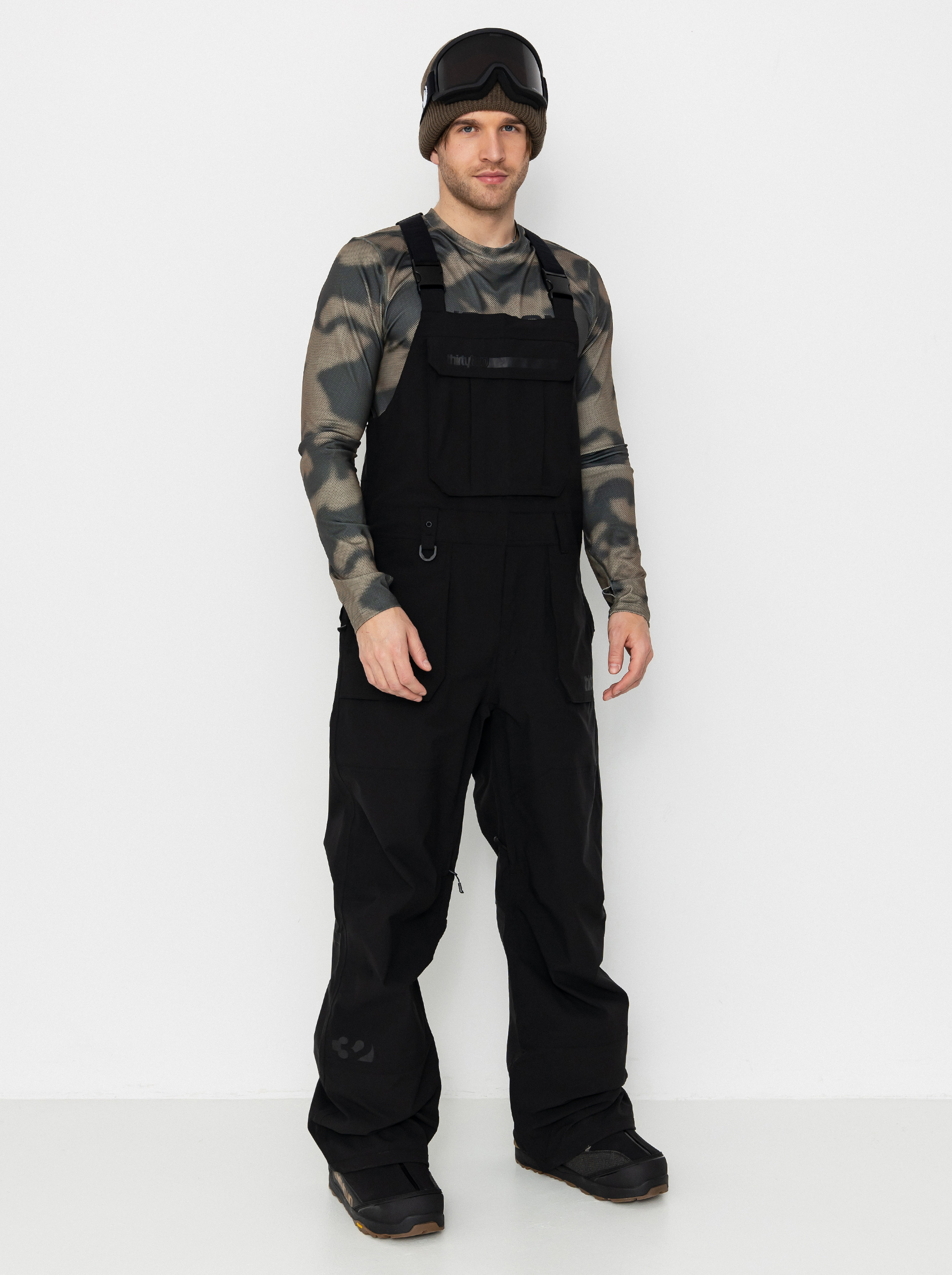 ThirtyTwo Snowboard pants Basement Bib - black (black)
