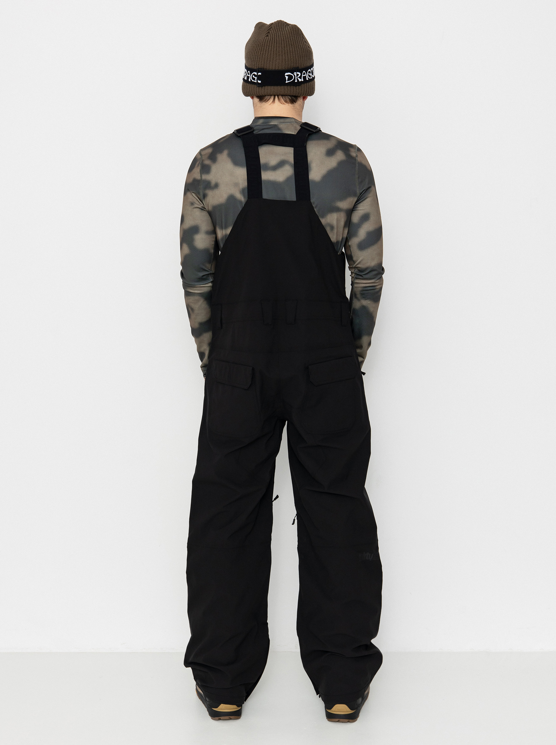 Mens ThirtyTwo Snowboard pants Basement Bib (black)
