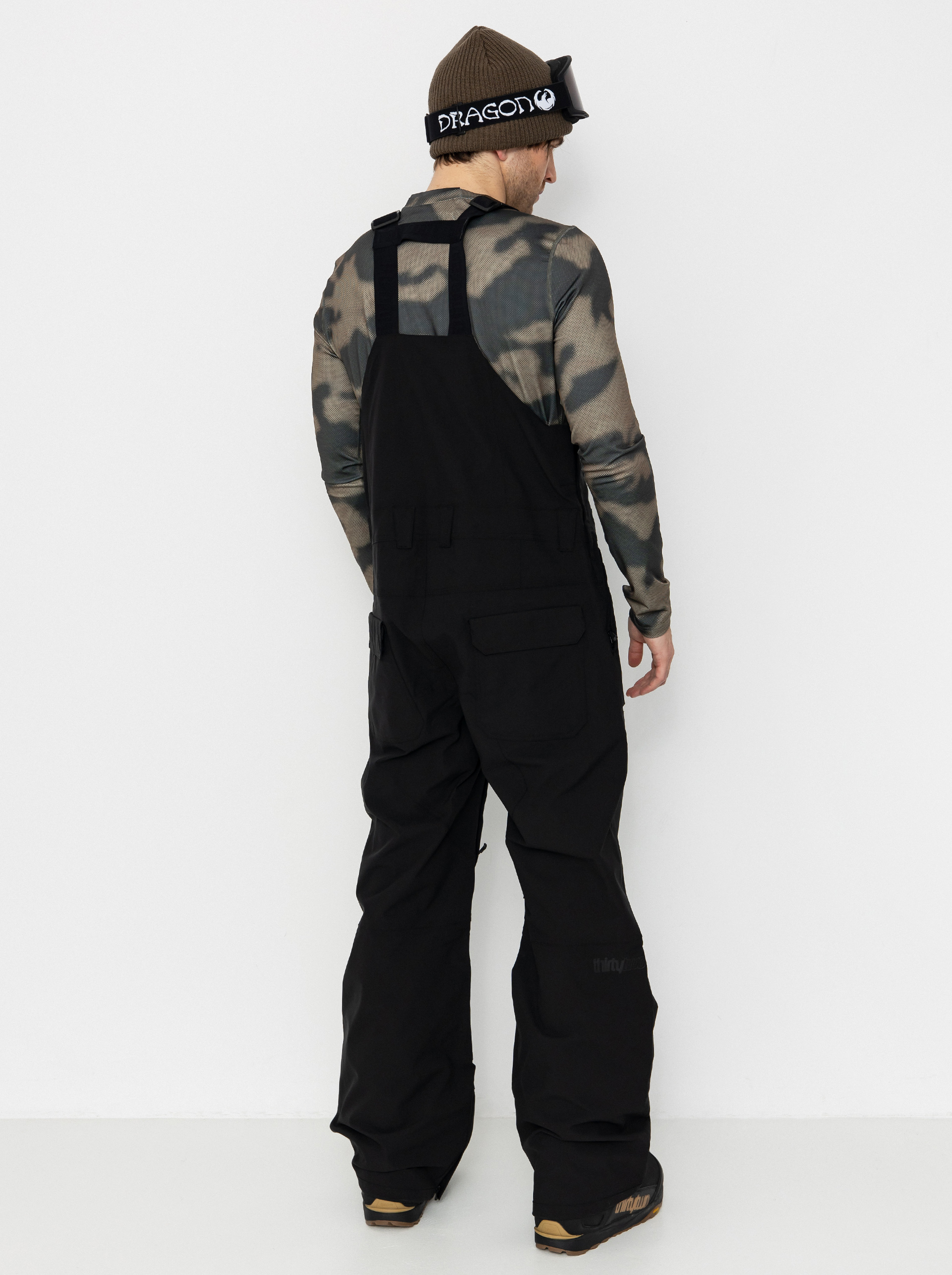 Mens ThirtyTwo Snowboard pants Basement Bib (black)