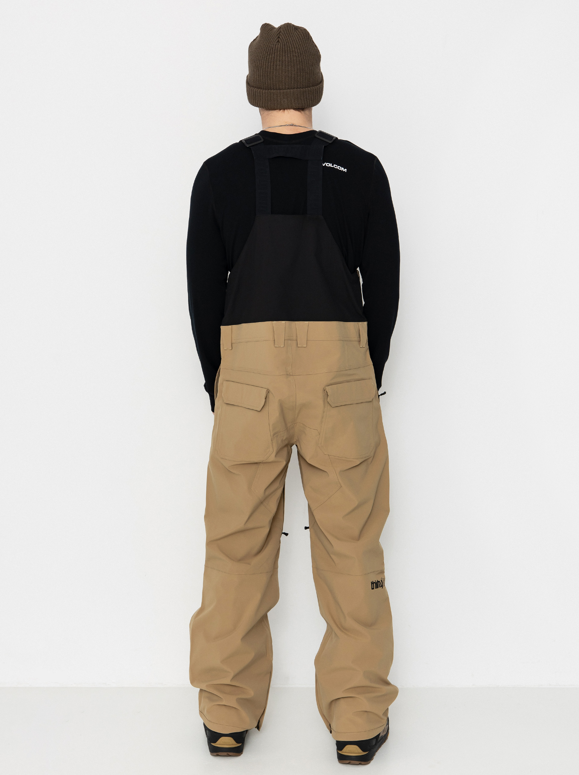 Mens ThirtyTwo Snowboard pants Basement Bib (khaki)
