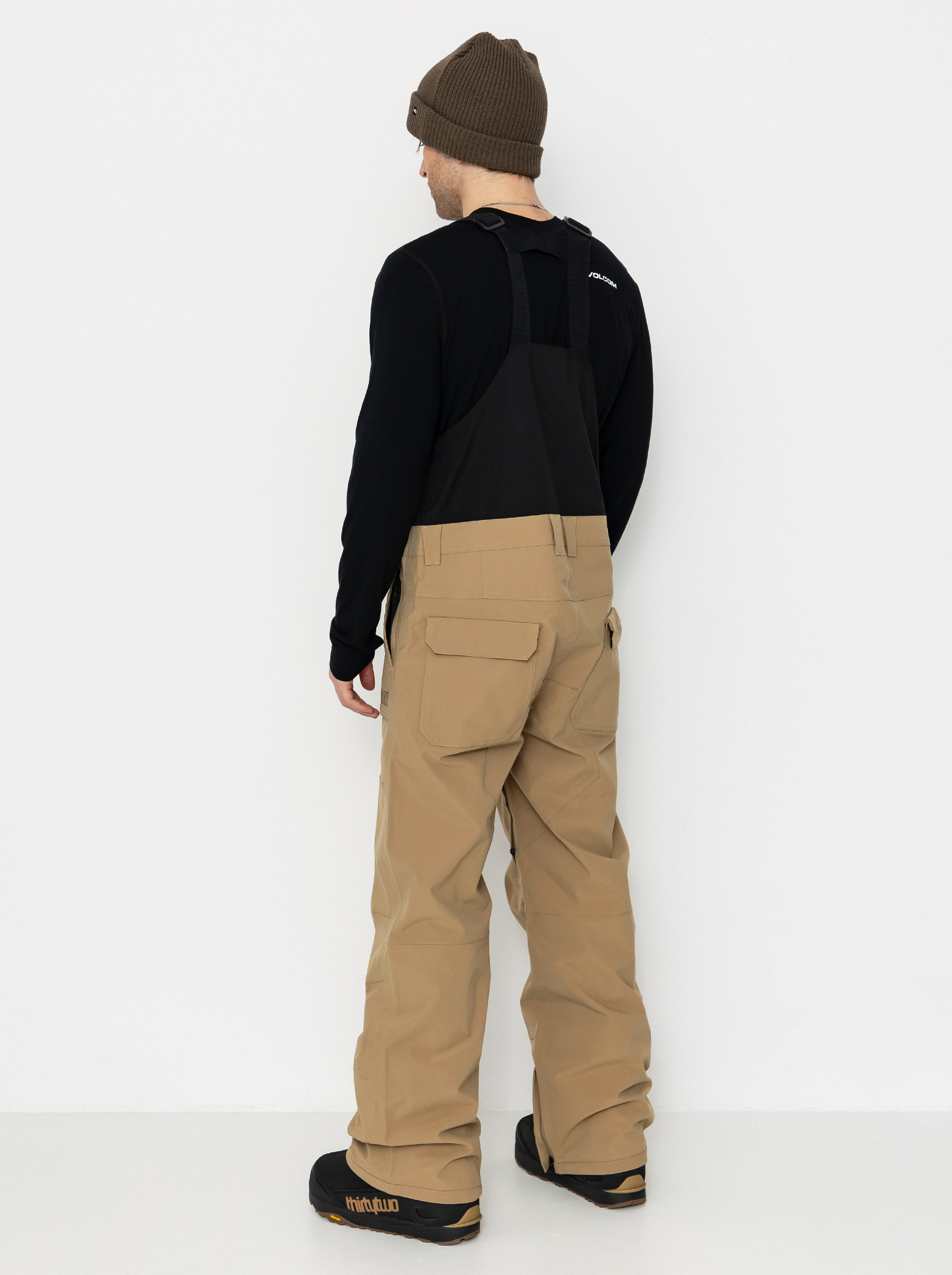 Mens ThirtyTwo Snowboard pants Basement Bib (khaki)