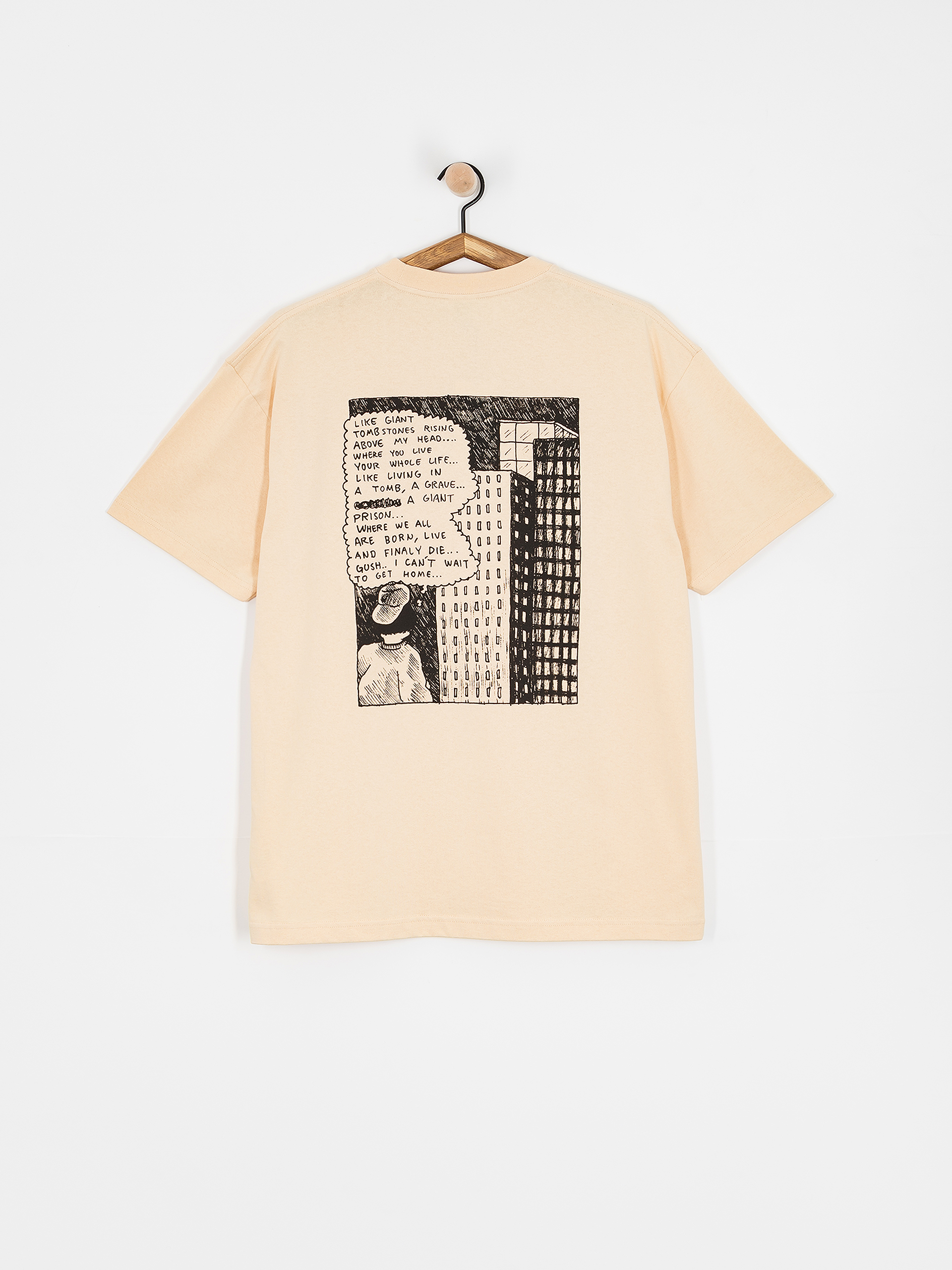 [Polar Skate Co] HOME SWEET HOME 半袖Tシャツ POLAR HOME SWEET HOME TEE / OATMEAL (ポーラー Tシャツ/ 半袖