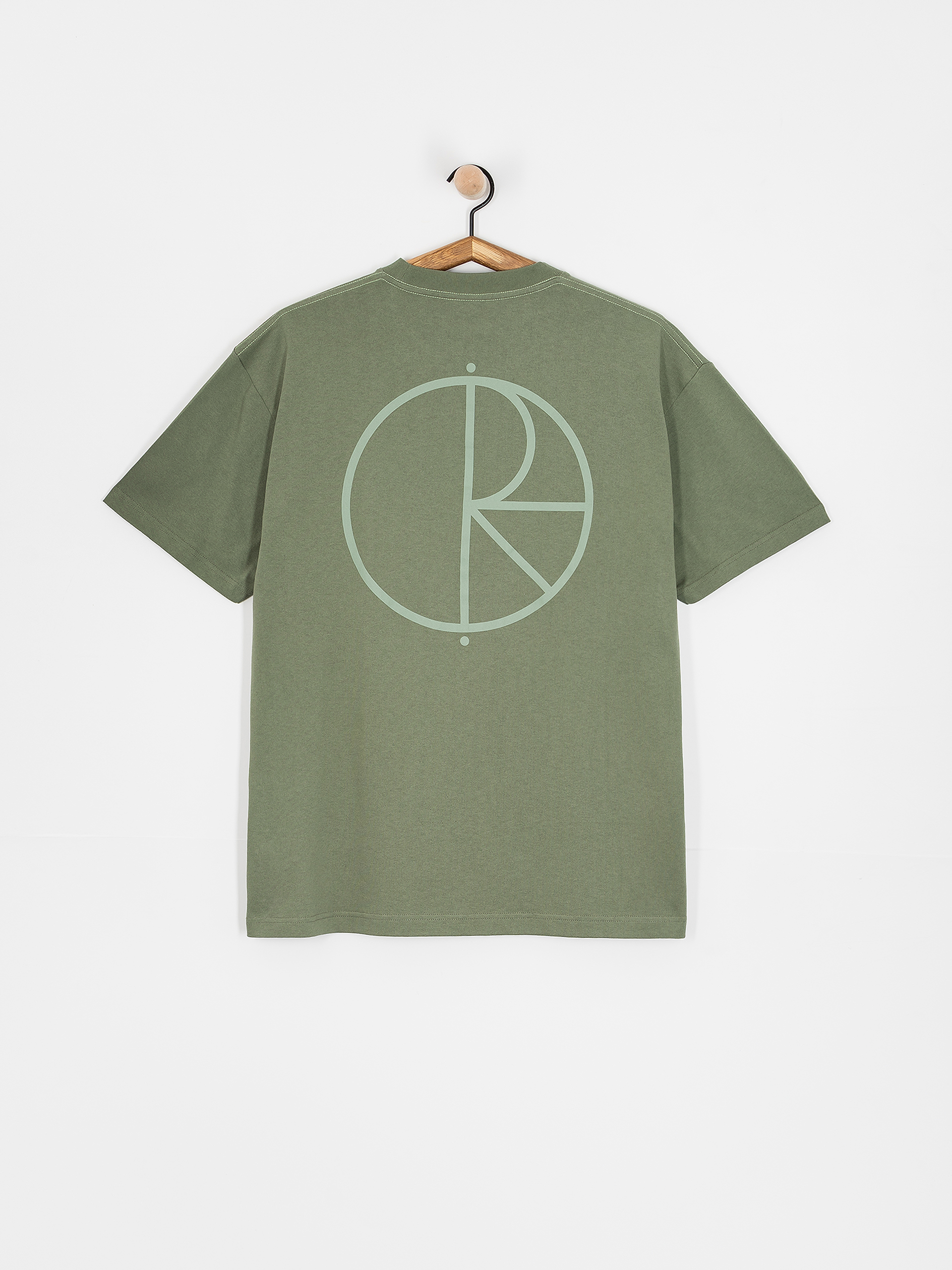 Polar Skate Contrast Stroke Logo T-Shirt (moss green)