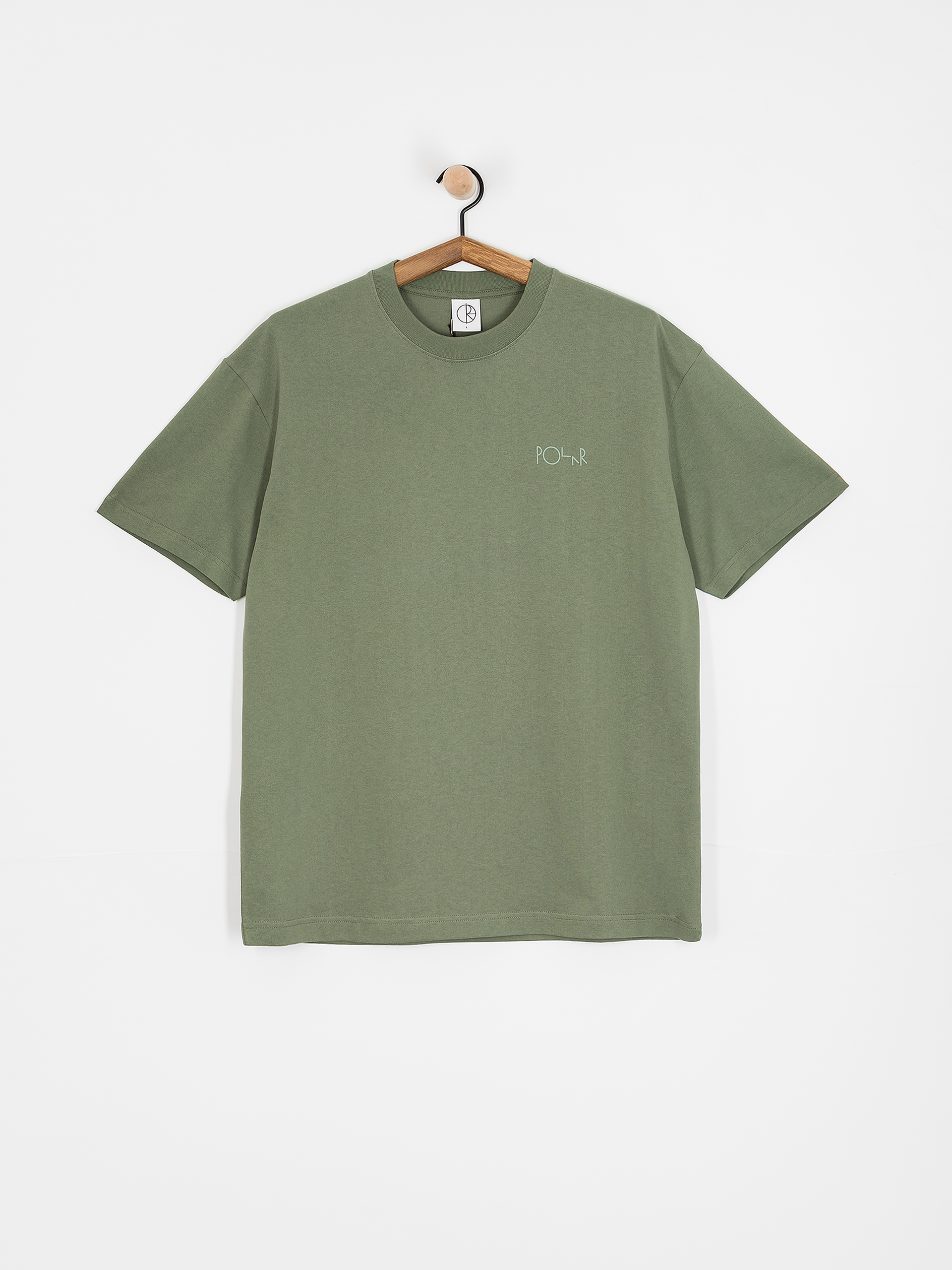 Polar Skate Contrast Stroke Logo T-Shirt (moss green)