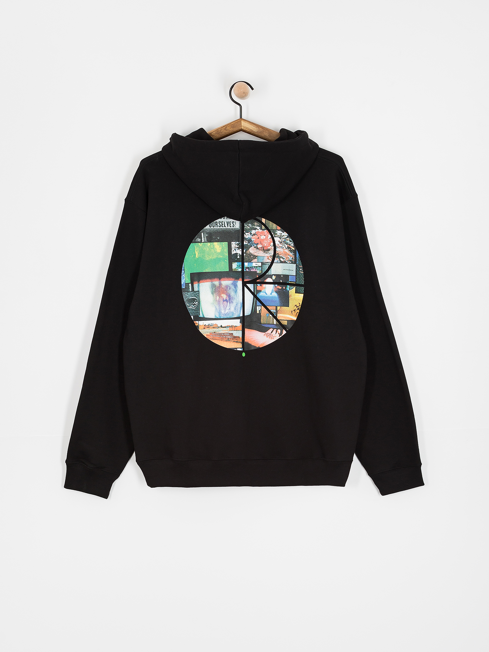 Polar Skate Dave Fill Logo Ourselves Collage HD Hoodie (black)