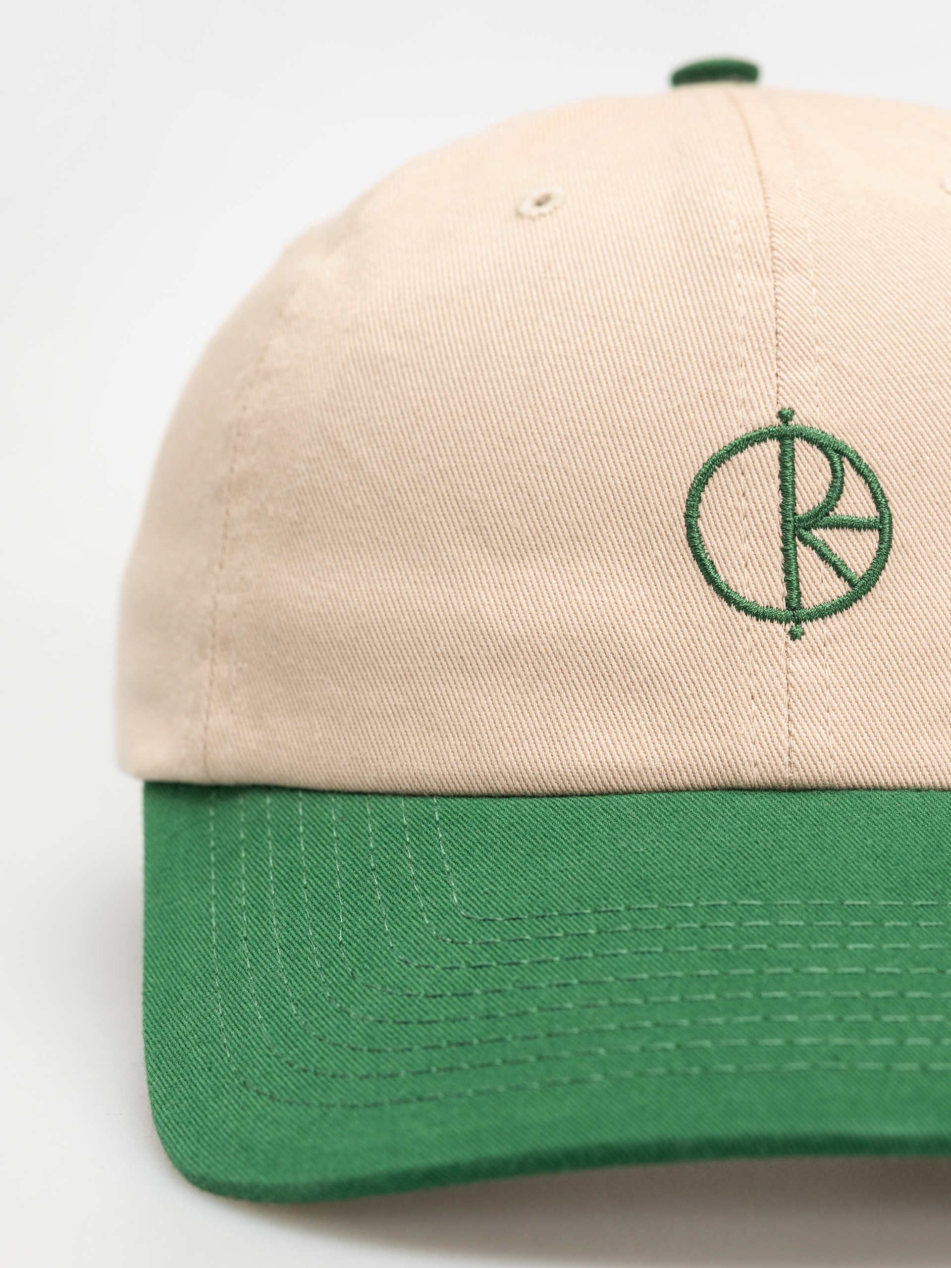 Polar Skate Sai Stroke Logo Cap (ecru/green)