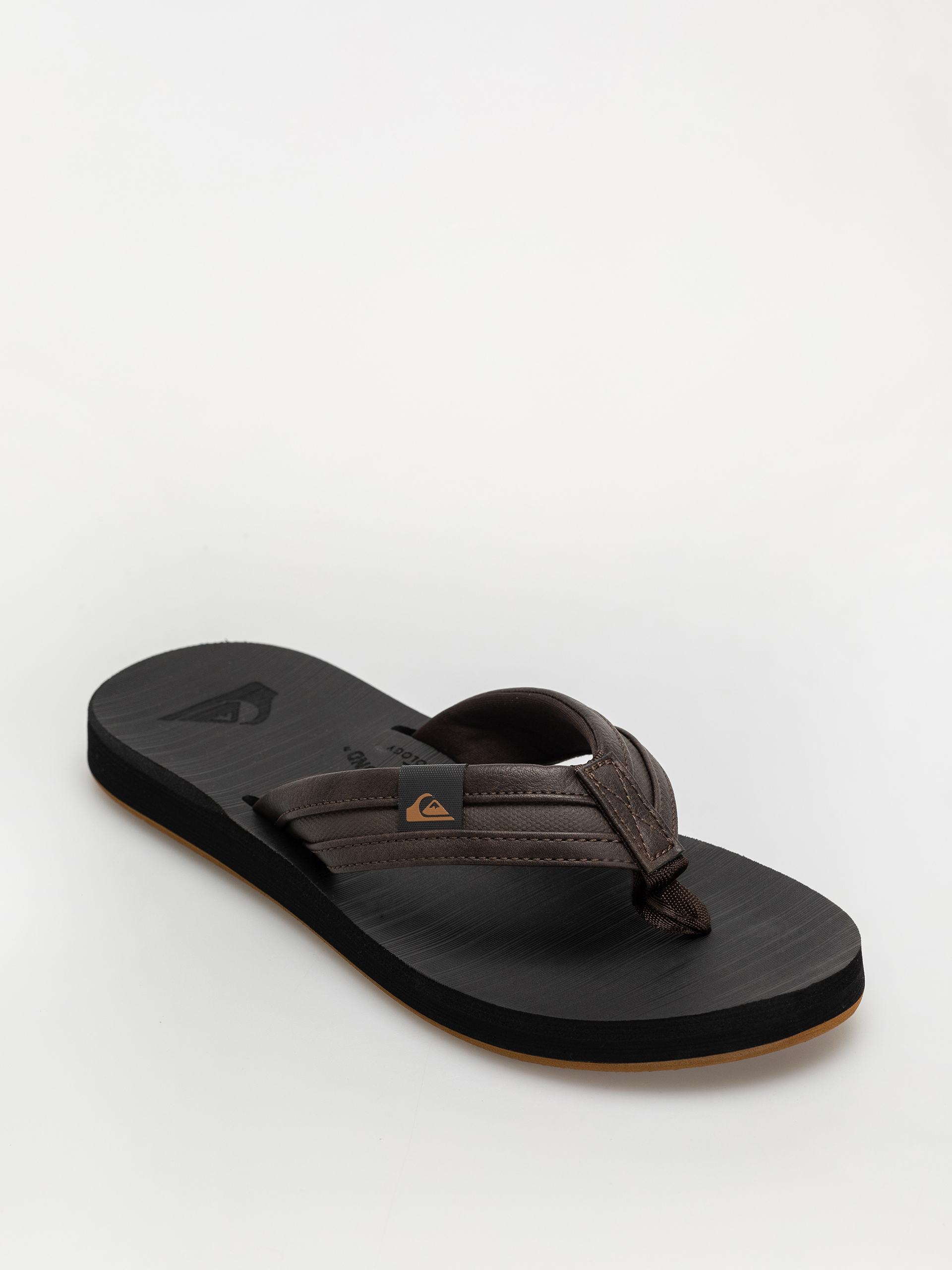 Quiksilver Carver Squish Flip Flops (brown/black/brown)