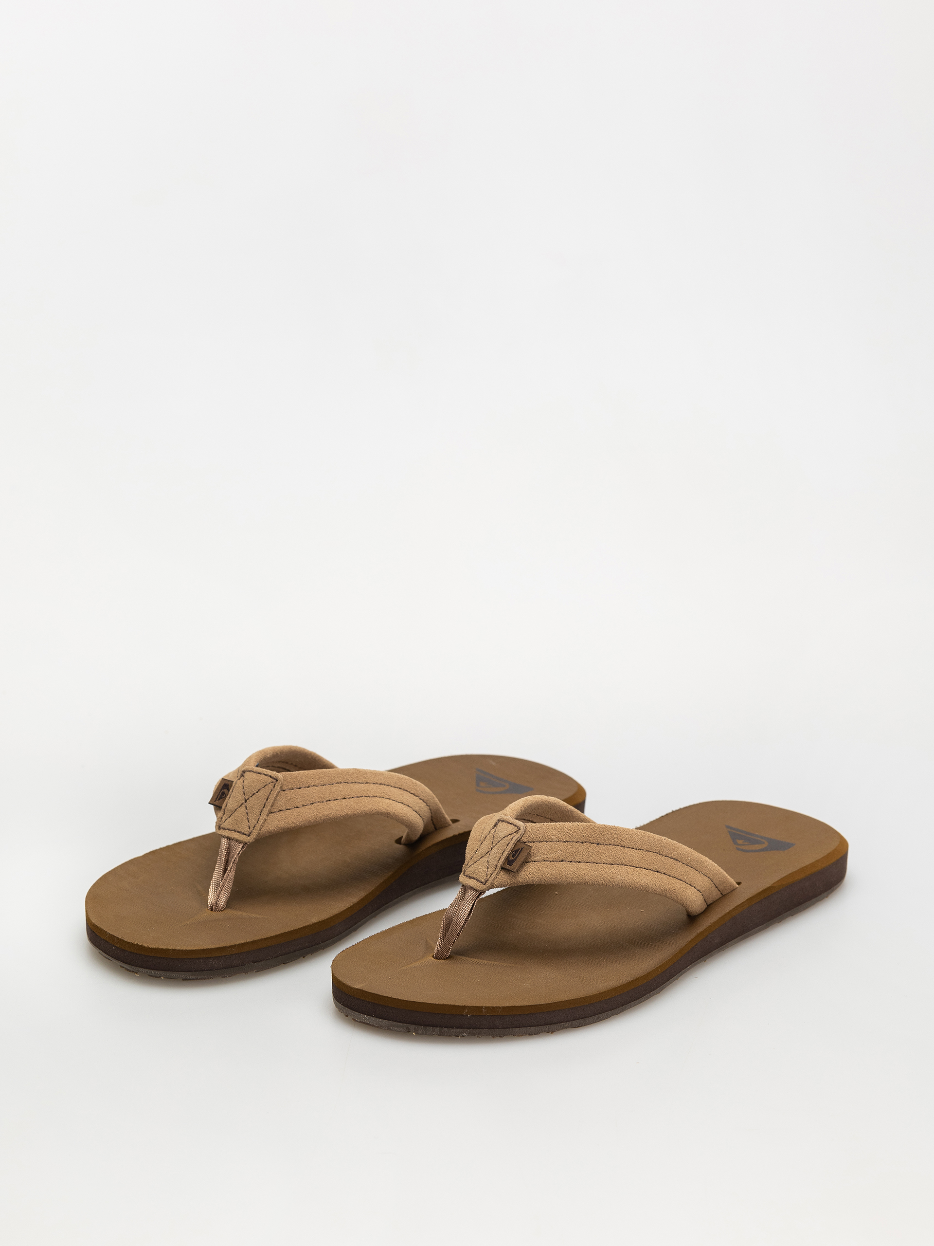 Quiksilver Carver Suede Core Flip-flops (tan 1)