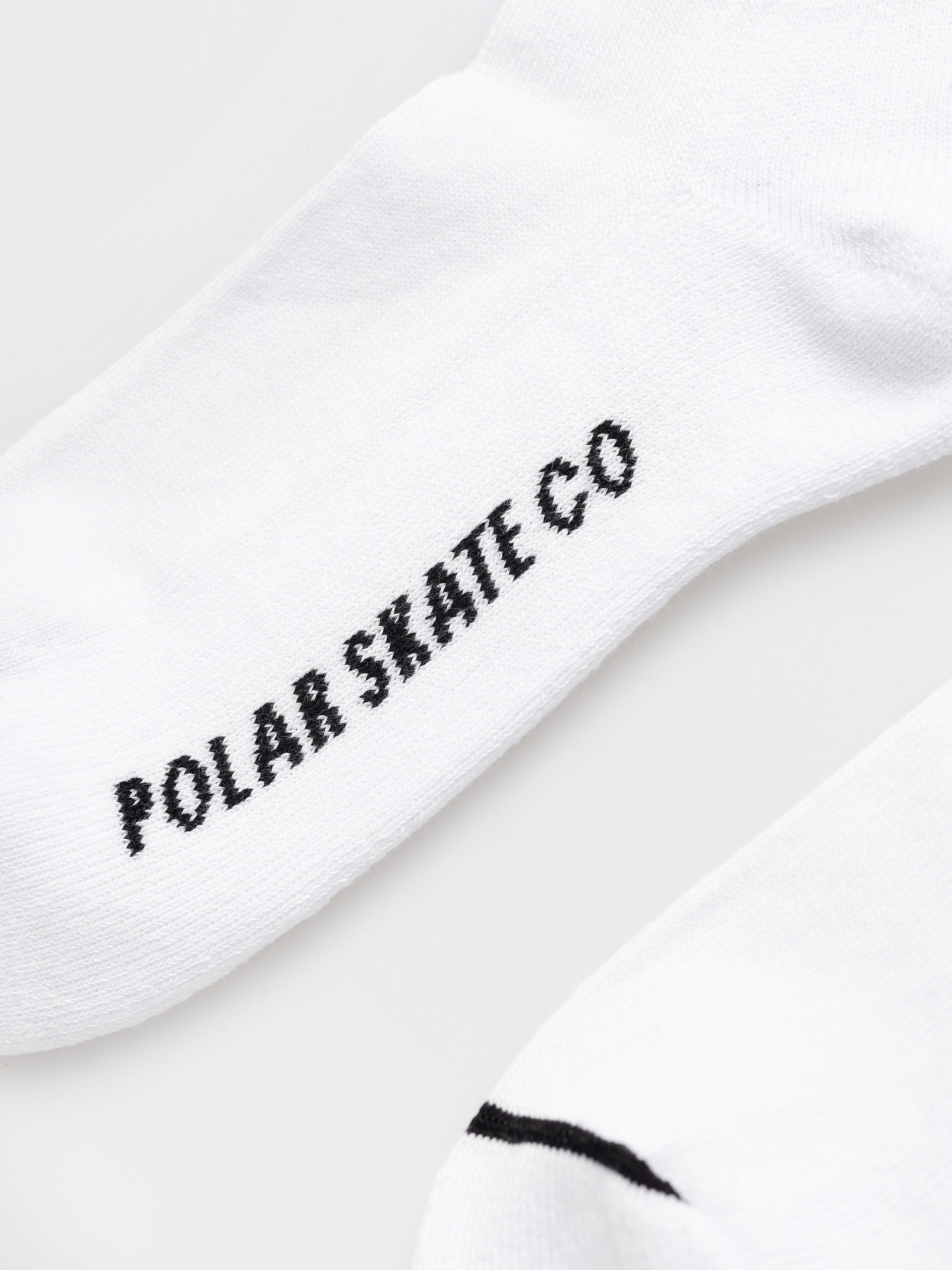 Polar Skate Rib 2 Stripes Socken (white/black)
