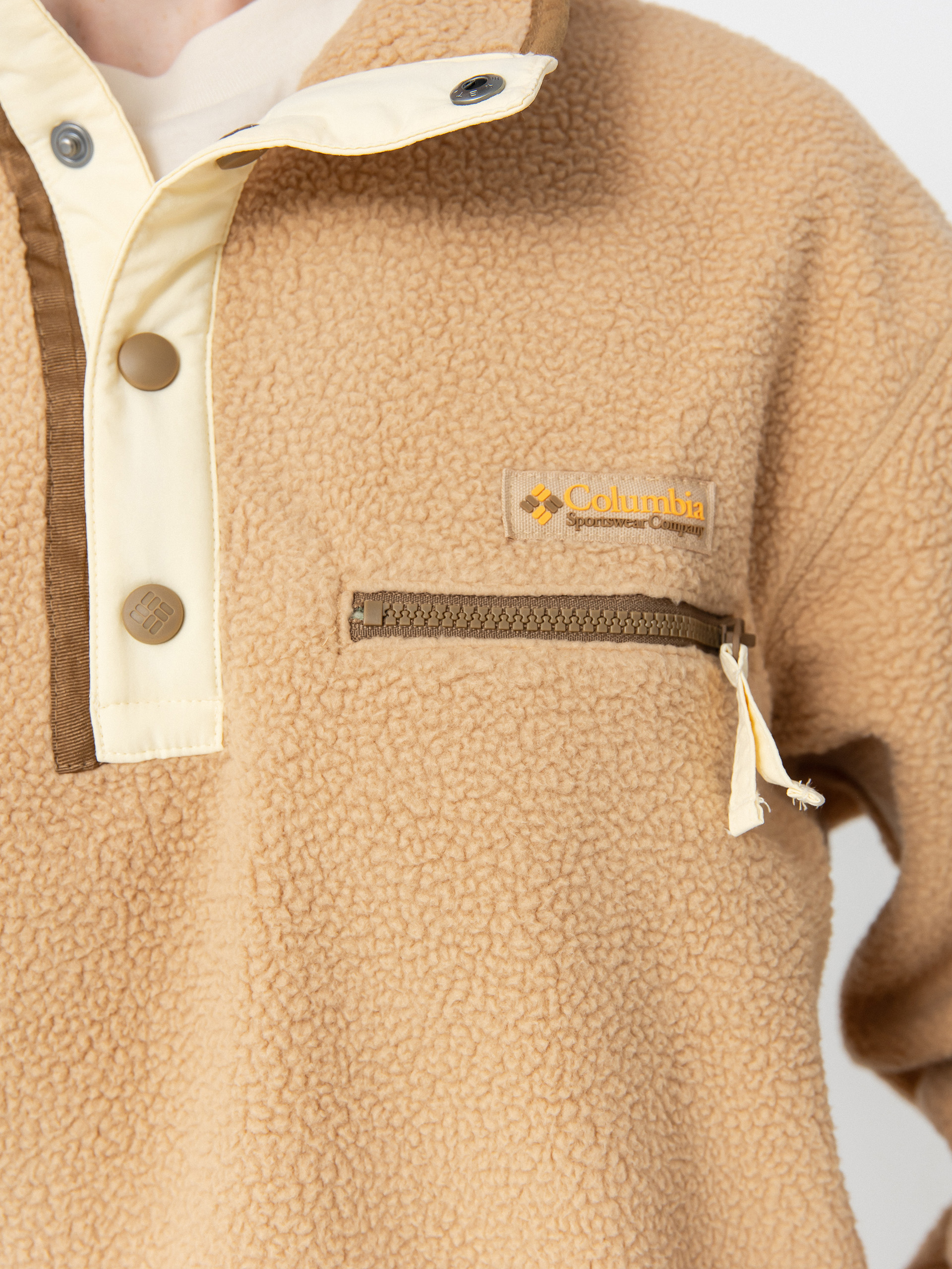 Damen Columbia Helvetia II Cropped Half Snap Fleece Jacke (canoe)