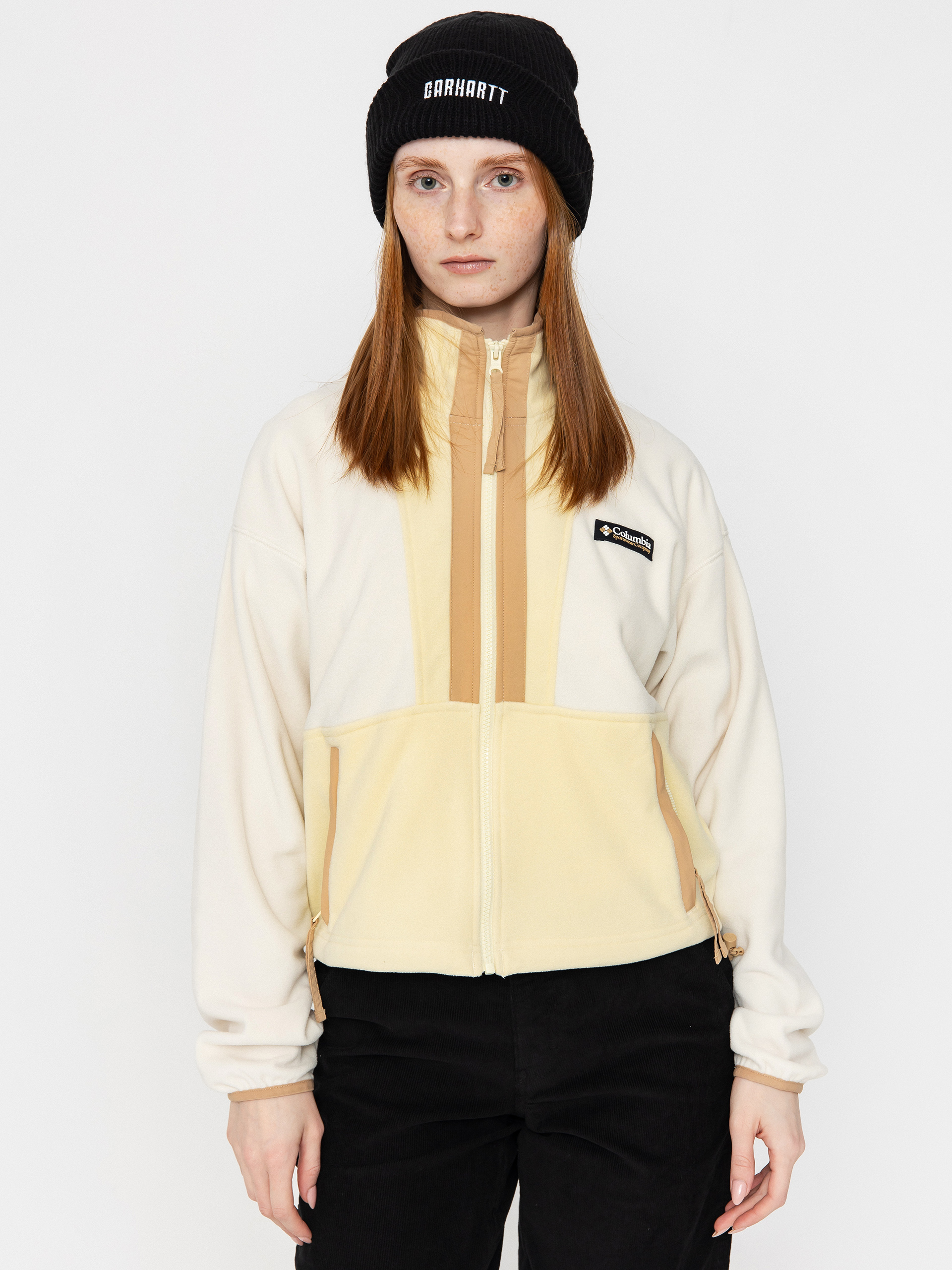 Columbia Backbowl II Full Zip Wmn Fleece  (chalk/lemon wa)