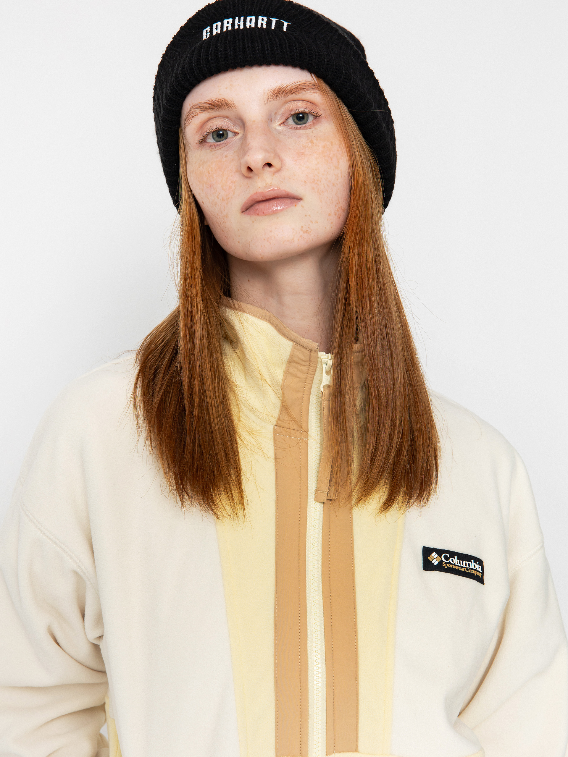 Damen Columbia Backbowl II Full Zip Fleece Jacke (chalk/lemon wa)