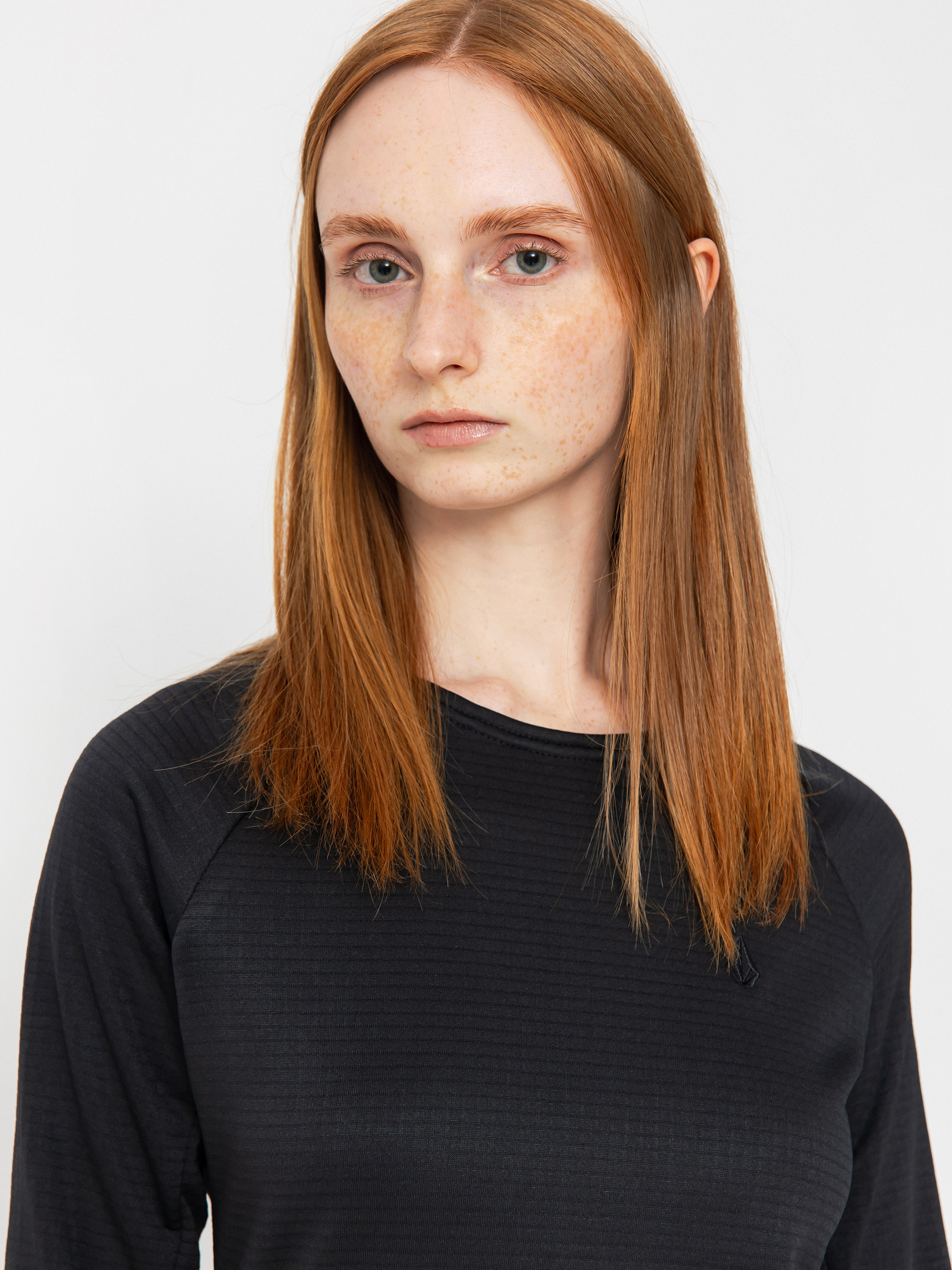 Damen Volcom Aktives Sweatshirt Gridlock Crew (black)