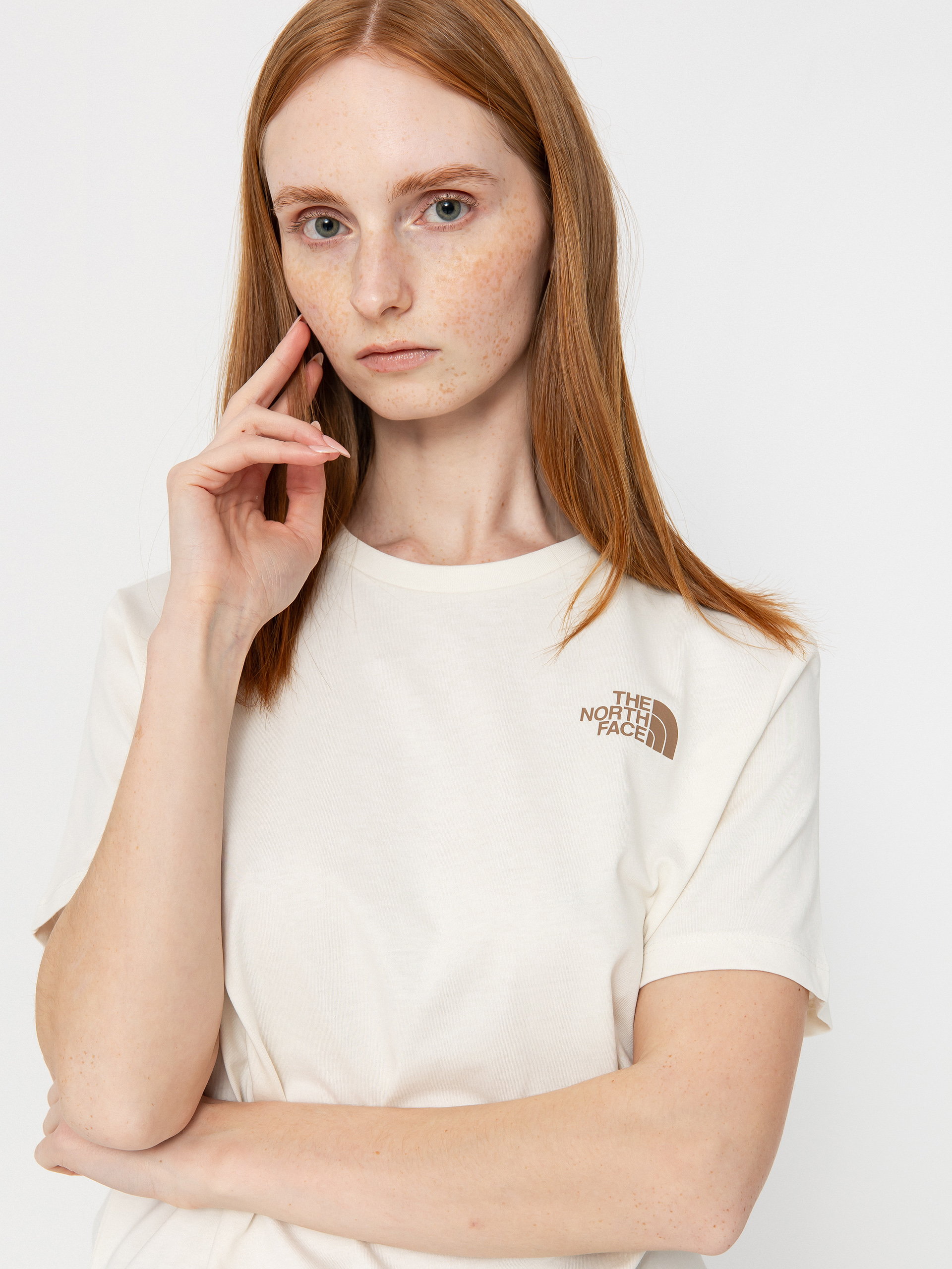 The North Face Box Nse Relaxed Wmn T-Shirt (white dune/latte)