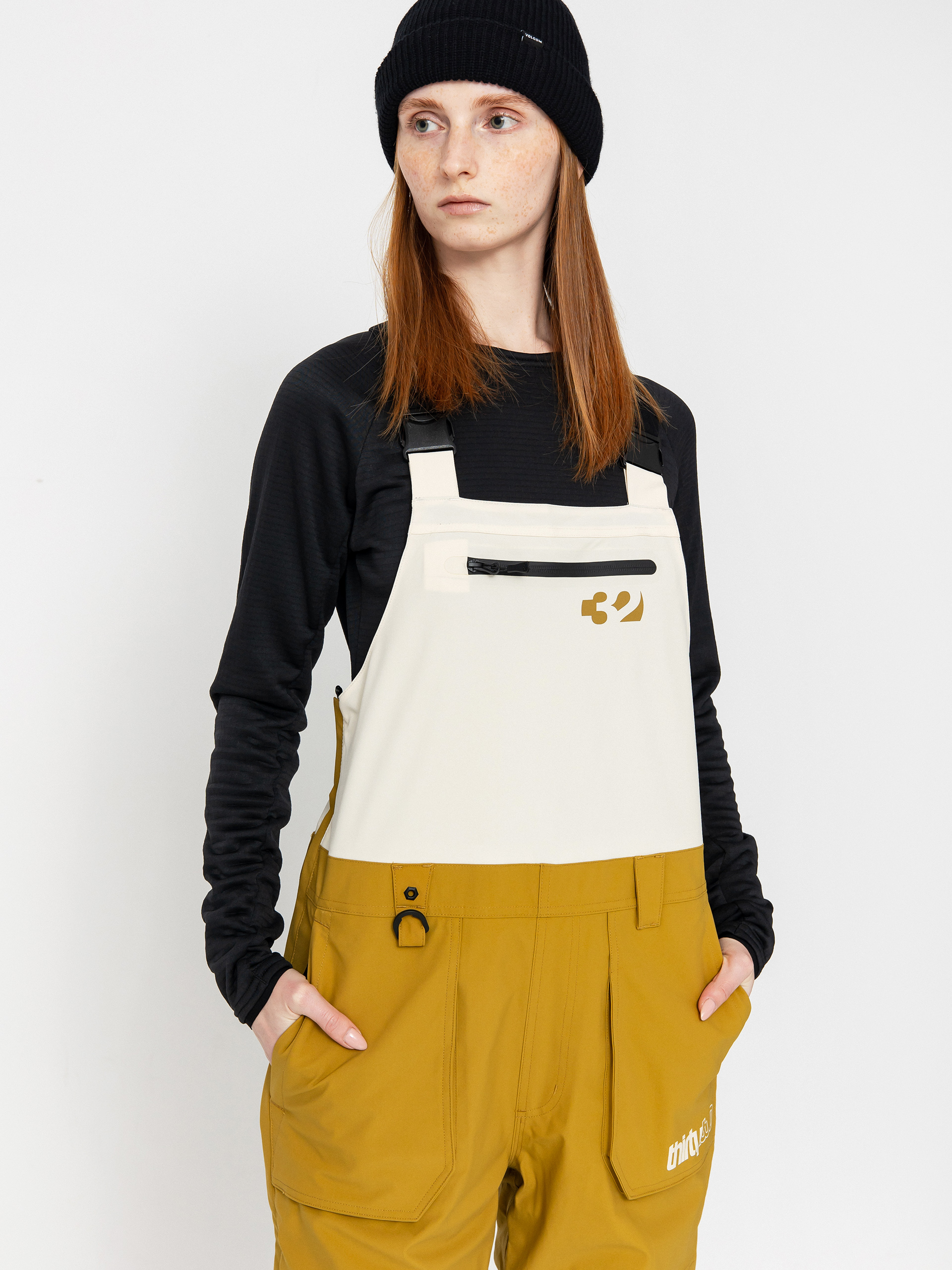 Womens ThirtyTwo Snowboard pants Basement Bib (tan)