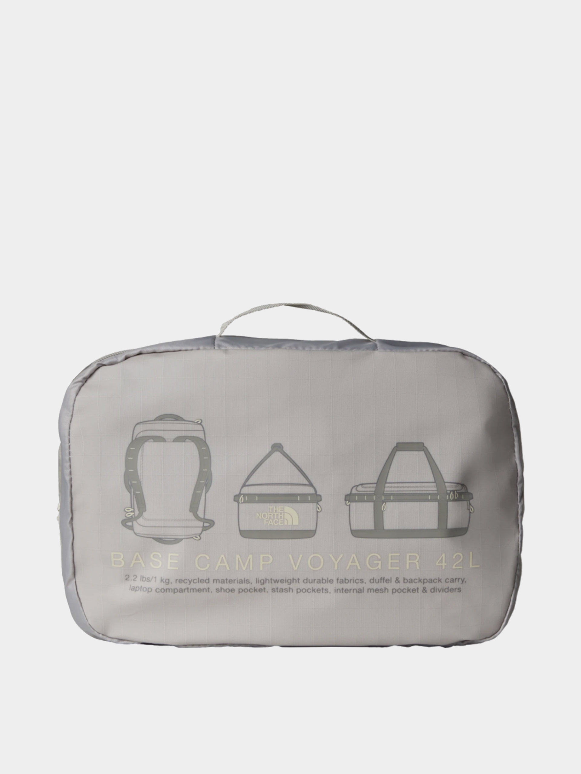 The North Face Bag Base Camp Voyager Duffel 42L (soap stone/stone slab)