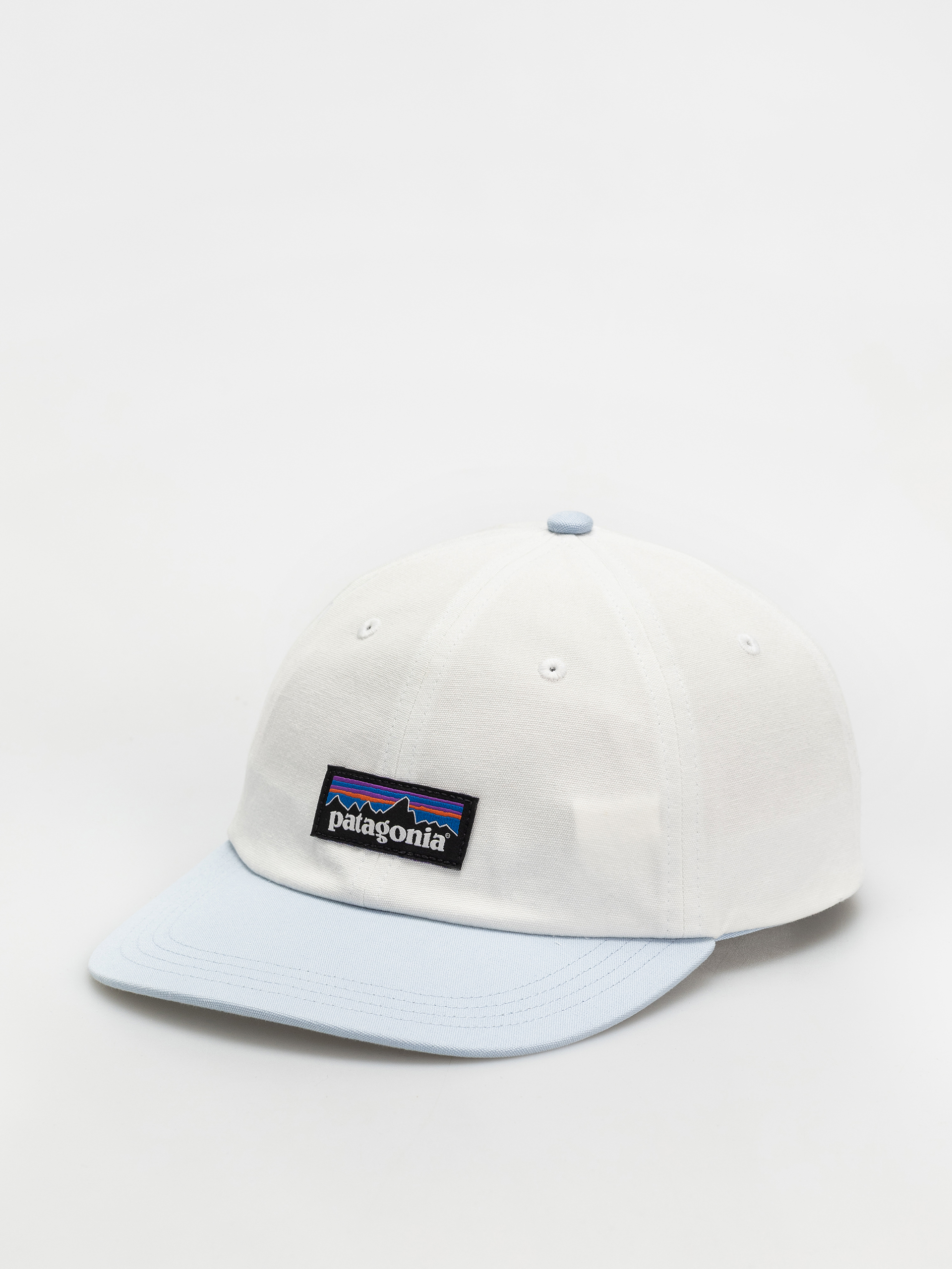 Patagonia P 6 Label Trad Cap (birch white w/fleck blue)