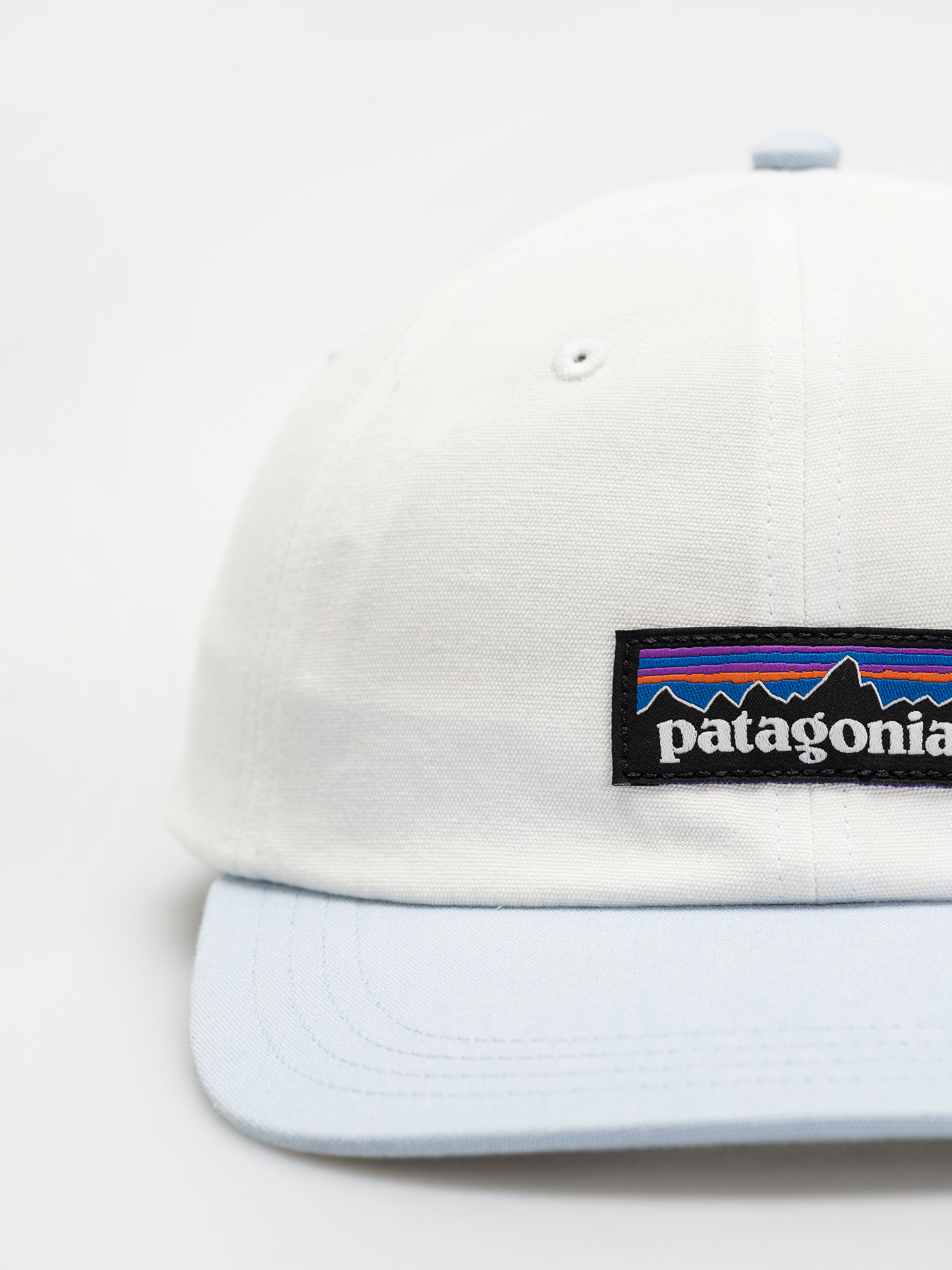 Patagonia P 6 Label Trad Cap (birch white w/fleck blue)