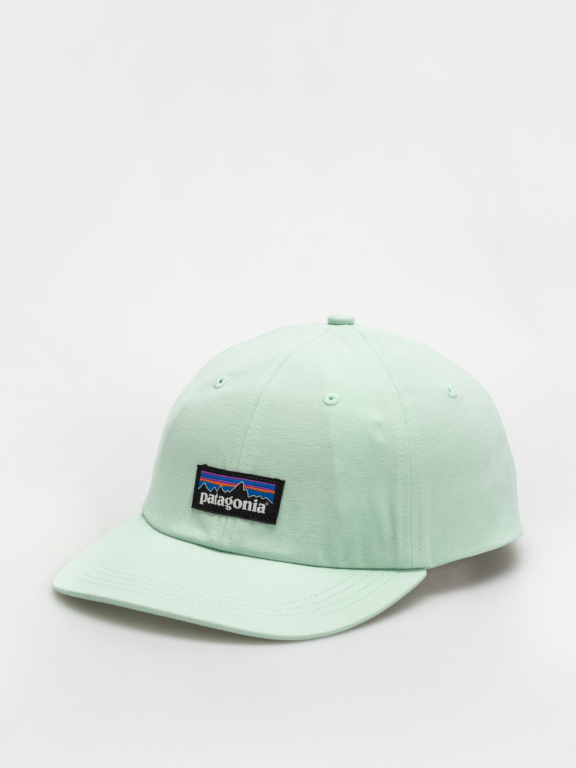 Patagonia P 6 Label Trad Cap - white (birch white w/fleck blue)