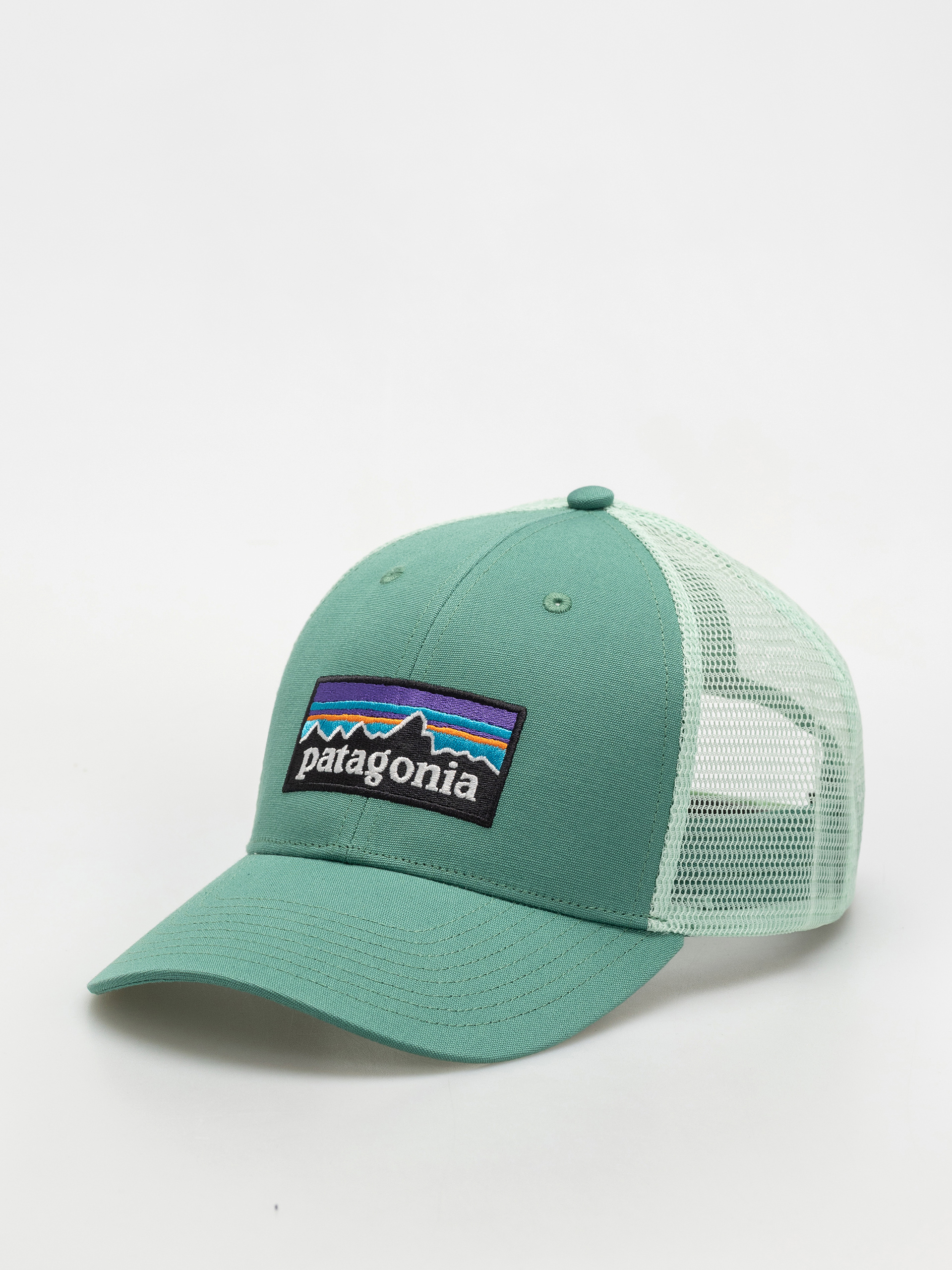 Patagonia P 6 Logo LoPro Trucker Cap (heartleaf green)