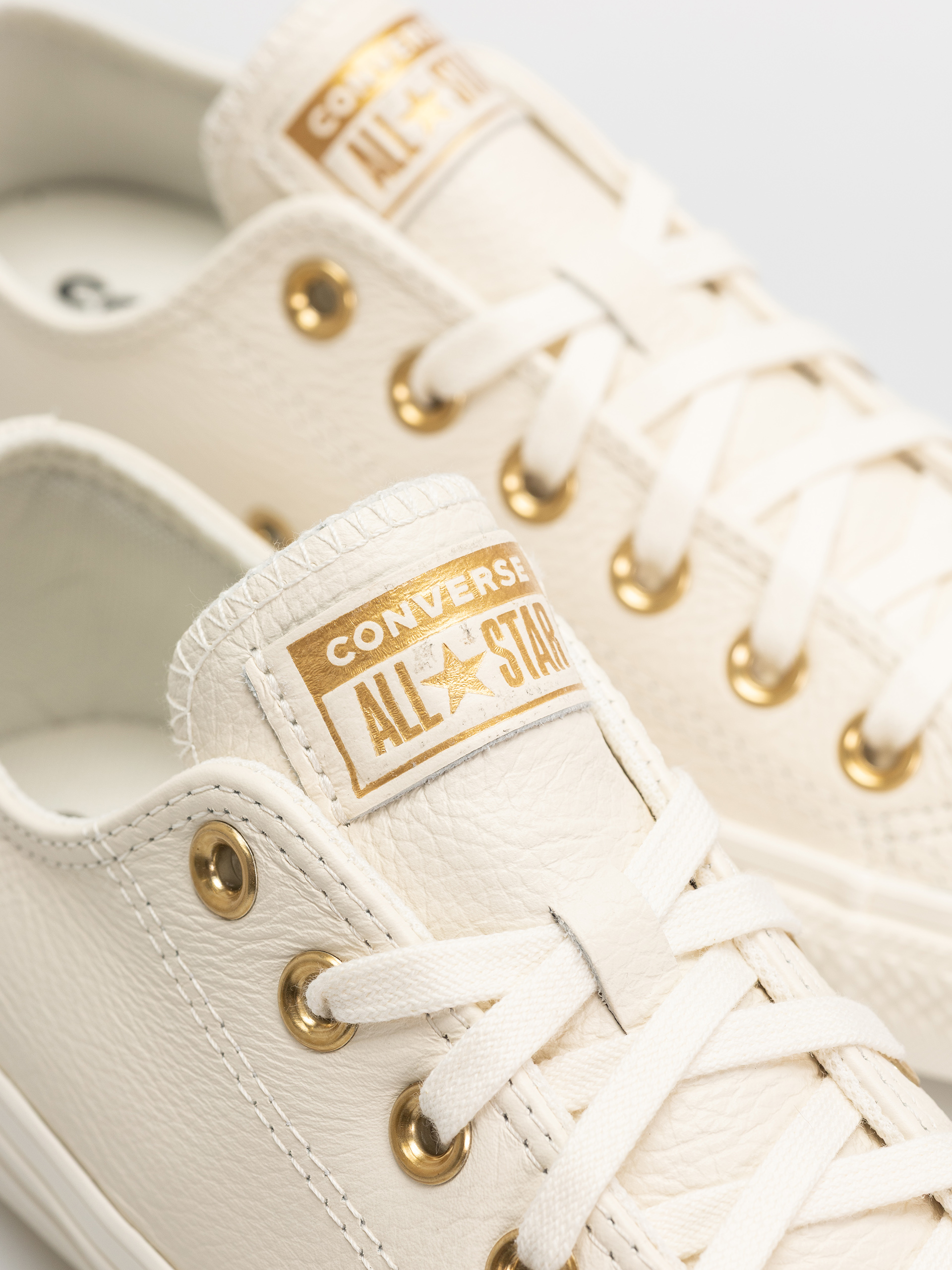 Converse Chuck Taylor All Star Ox Wmn Chucks (egret/egret/gold)