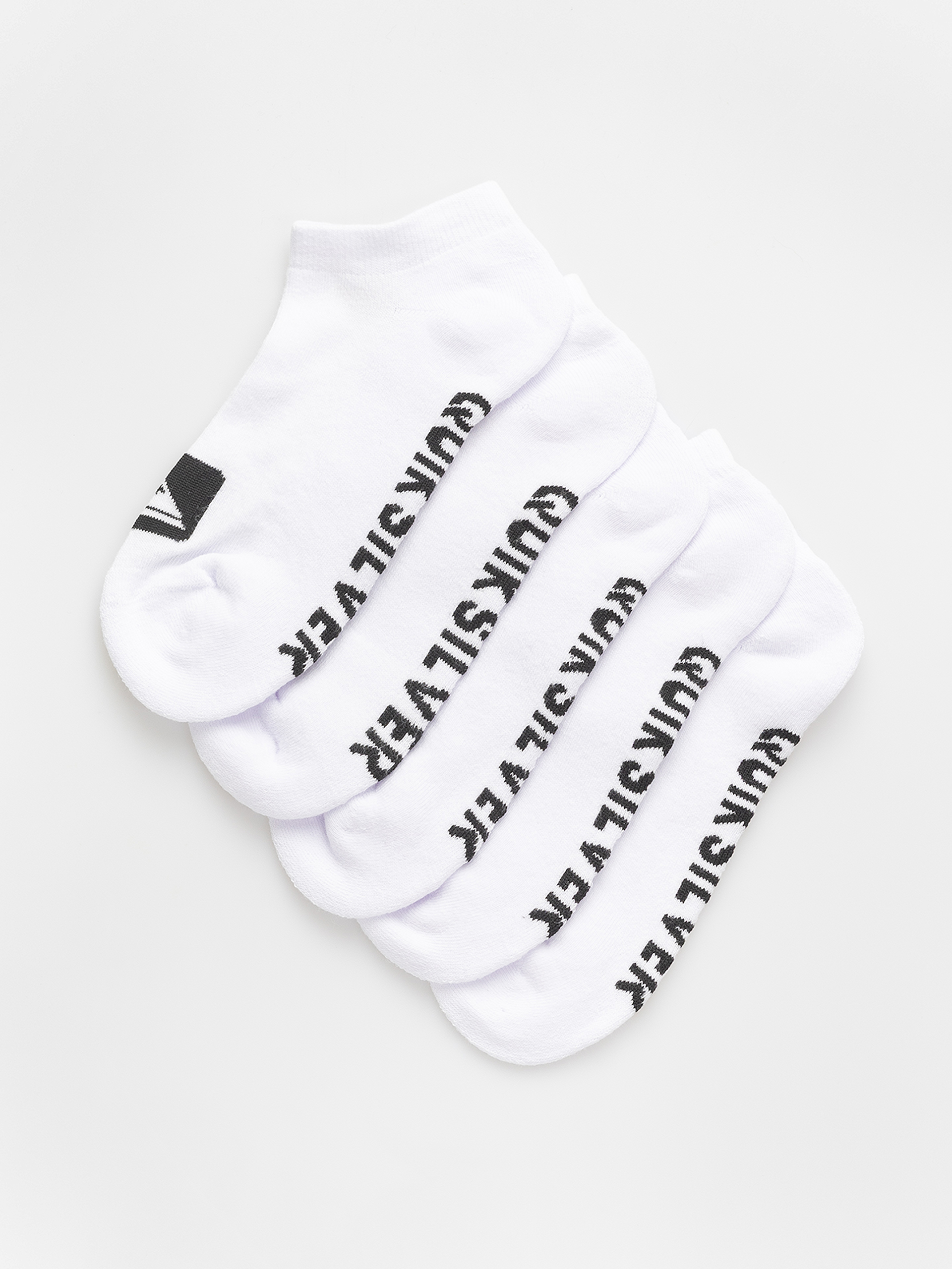 Quiksilver 5 Ankle Pack Socks (white)