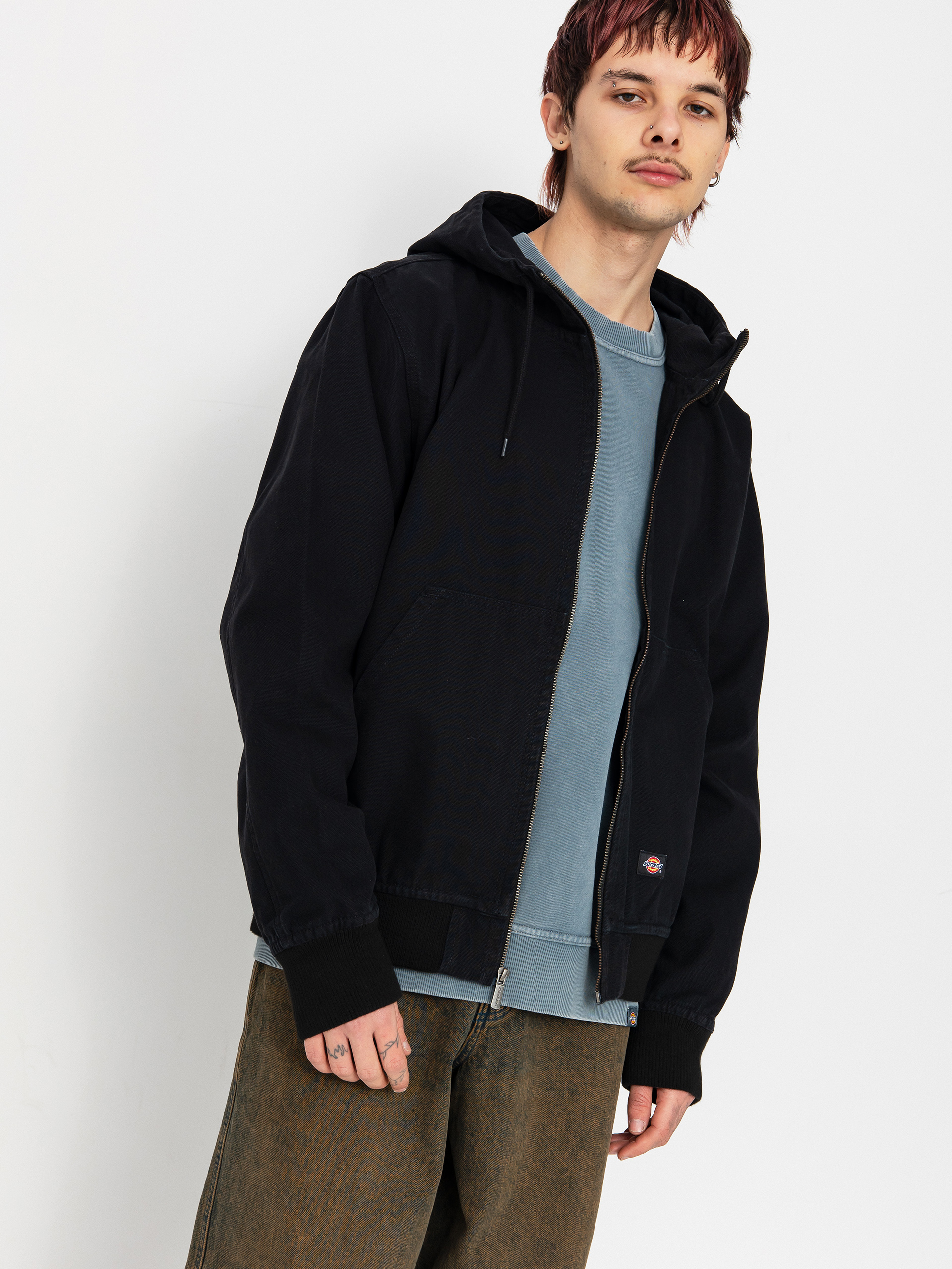 Dickies Duck Canvas Unlined Jacke (stone washed black)