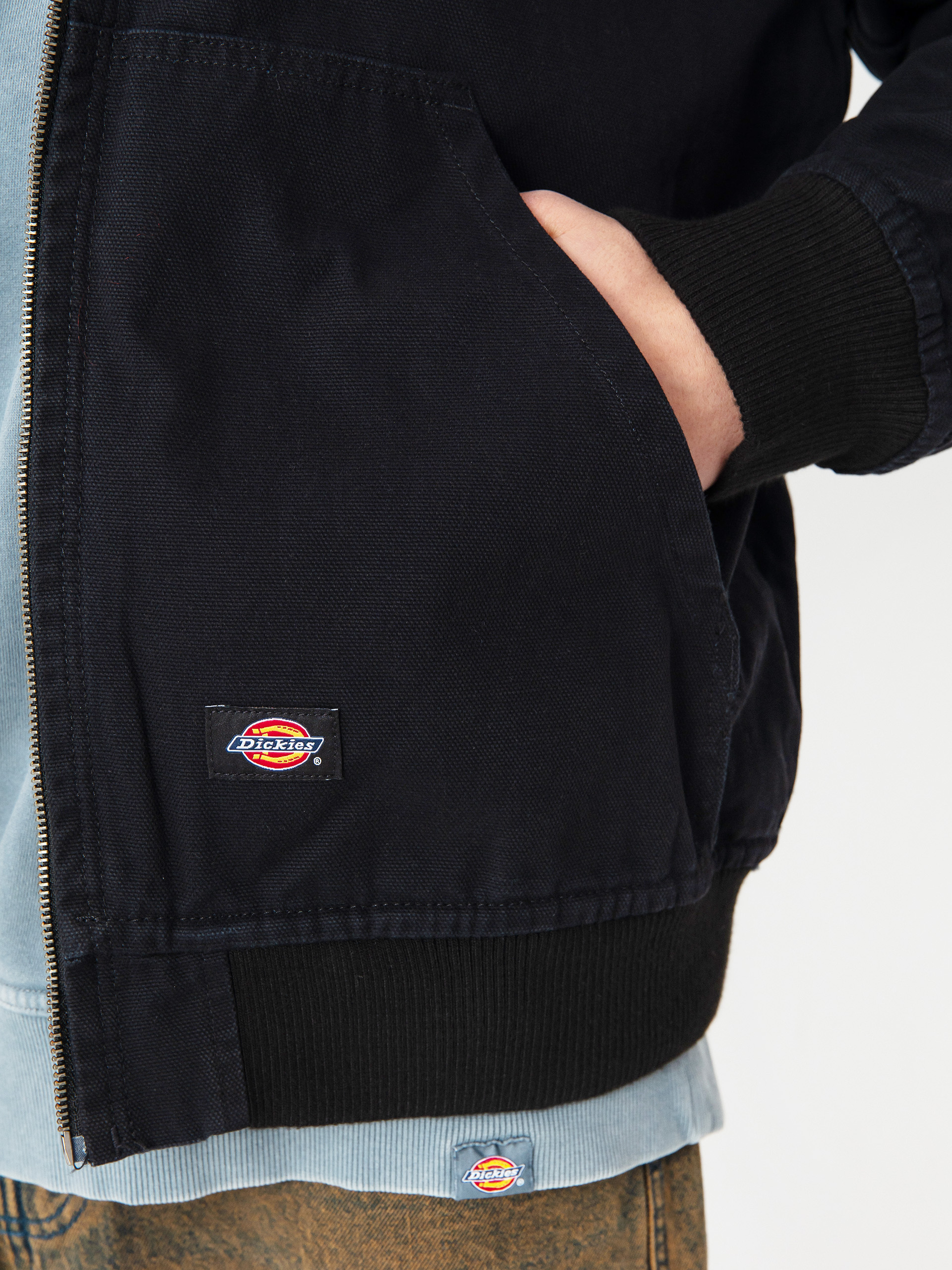 Dickies Duck Canvas Unlined Jacket (stone washed black)