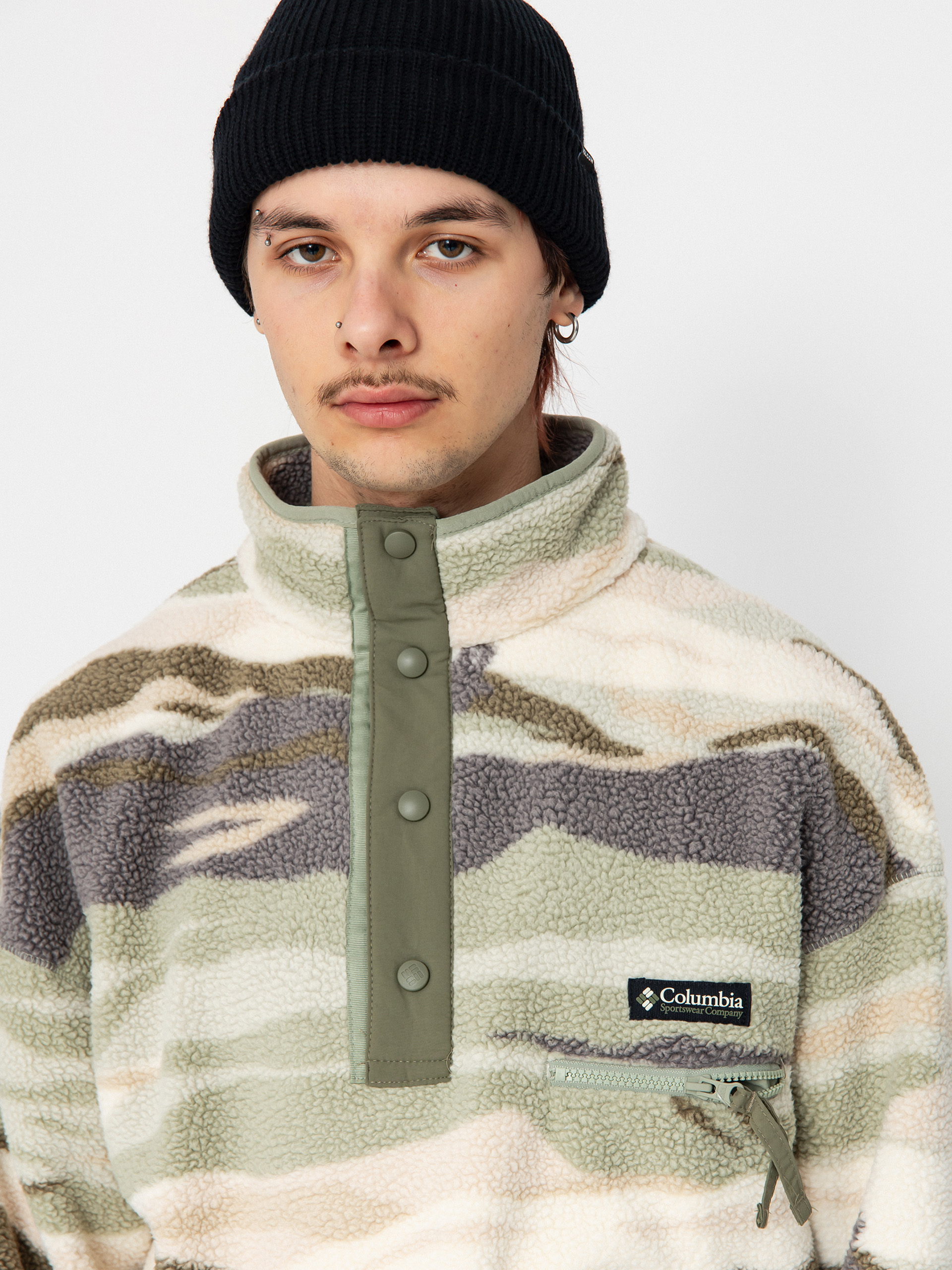 Columbia Helvetia II Printed Half Snap Fleece - camo (safari rouge va)