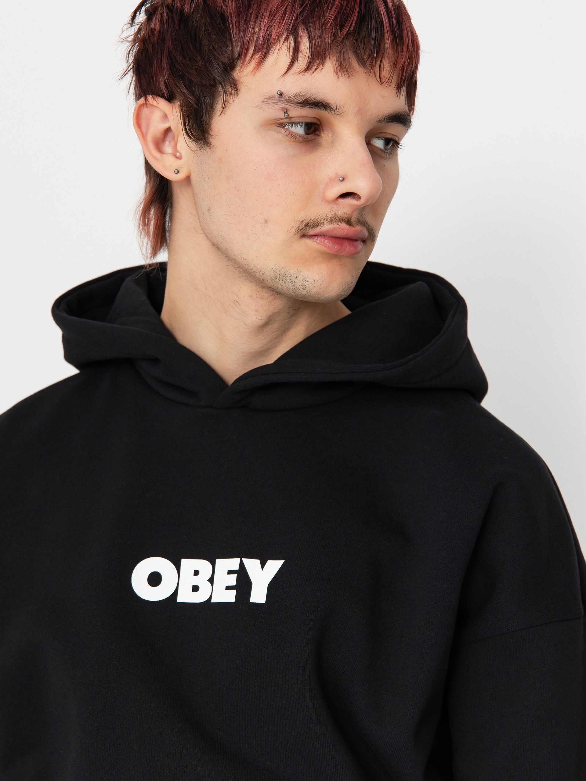 OBEY Bold Extra Heavy HD Hoodie (black)